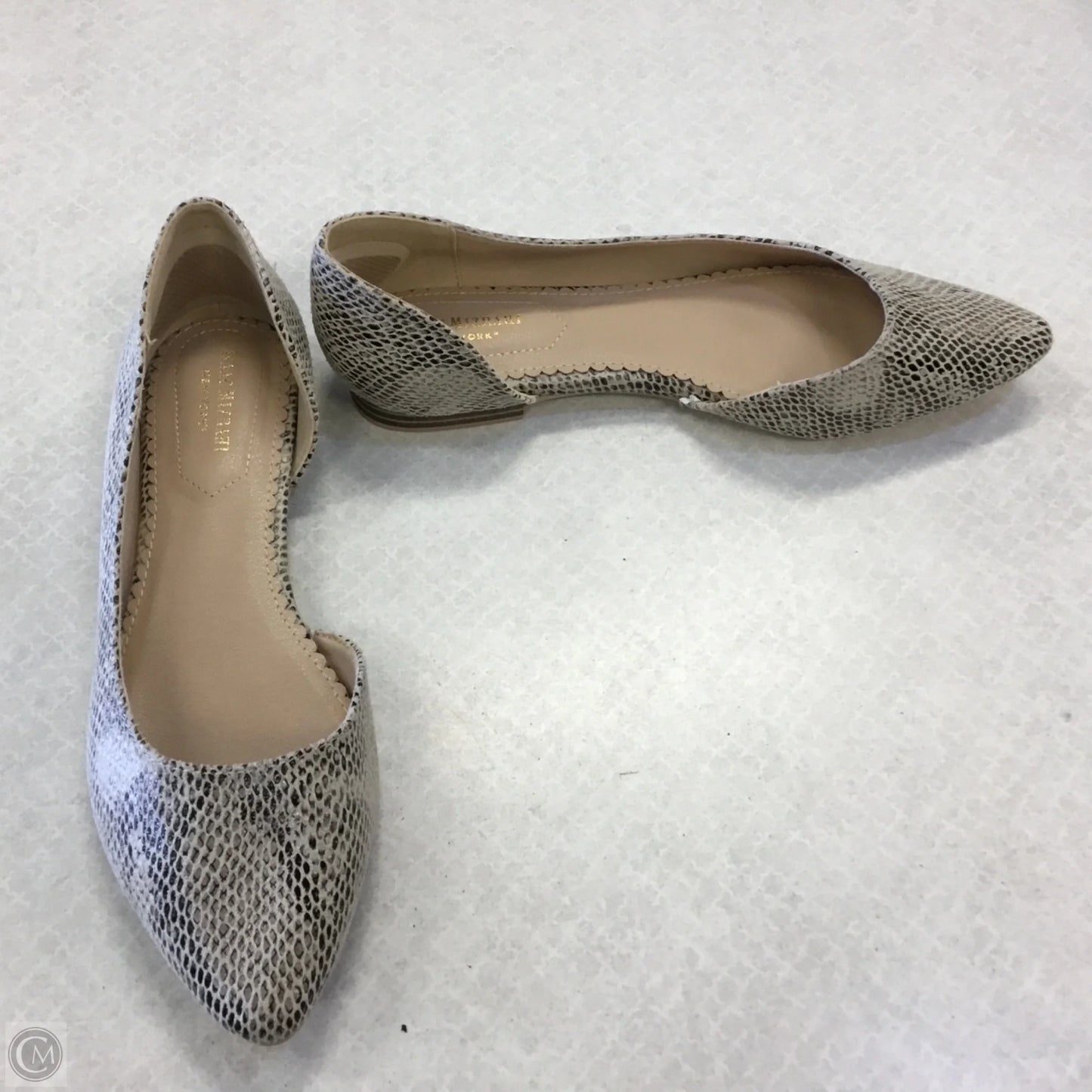Shoes Flats By Isaac Mizrahi In Snakeskin Print, Size: 8