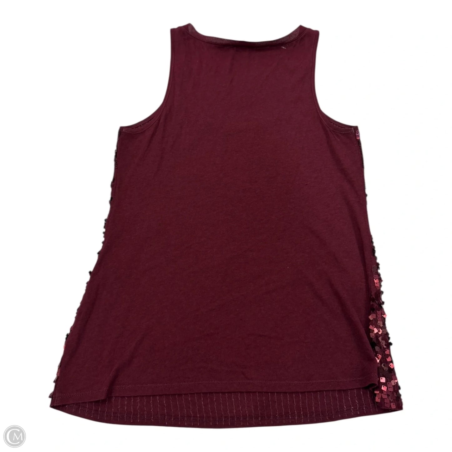 Top Sleeveless By Express In Maroon, Size: Xs