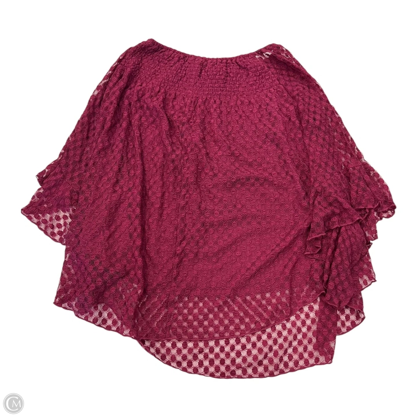 Top Long Sleeve By Ny Collection In Maroon, Size: M