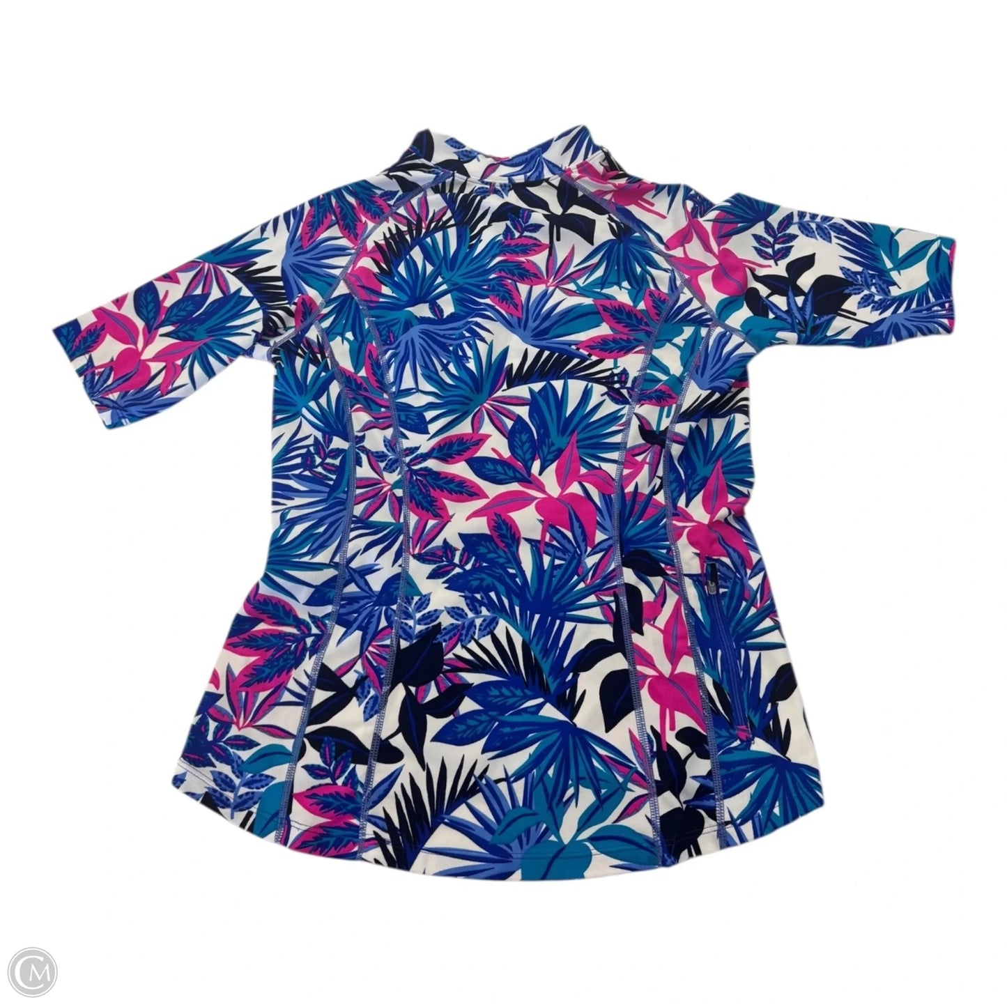 Athletic Top Short Sleeve By Cmc In Blue & Pink, Size: Xs