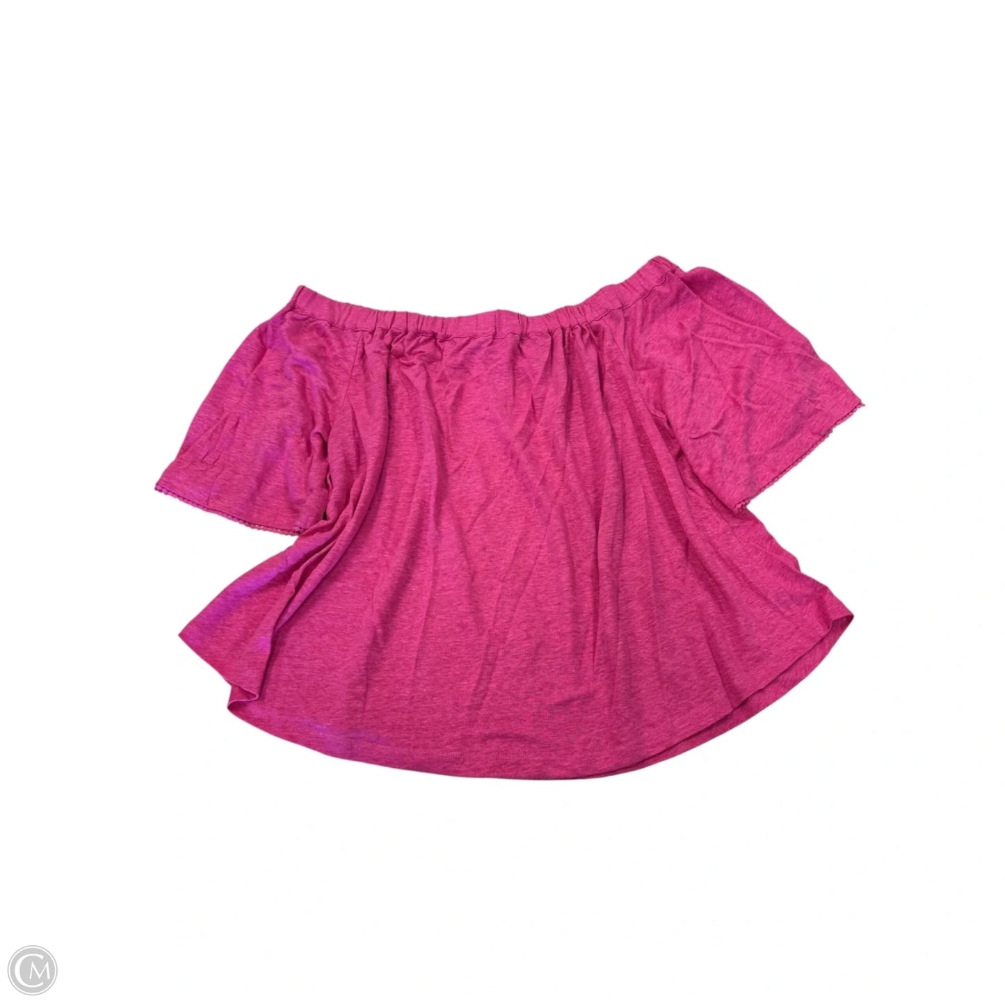 Top Short Sleeve By Chicos In Pink, Size: L