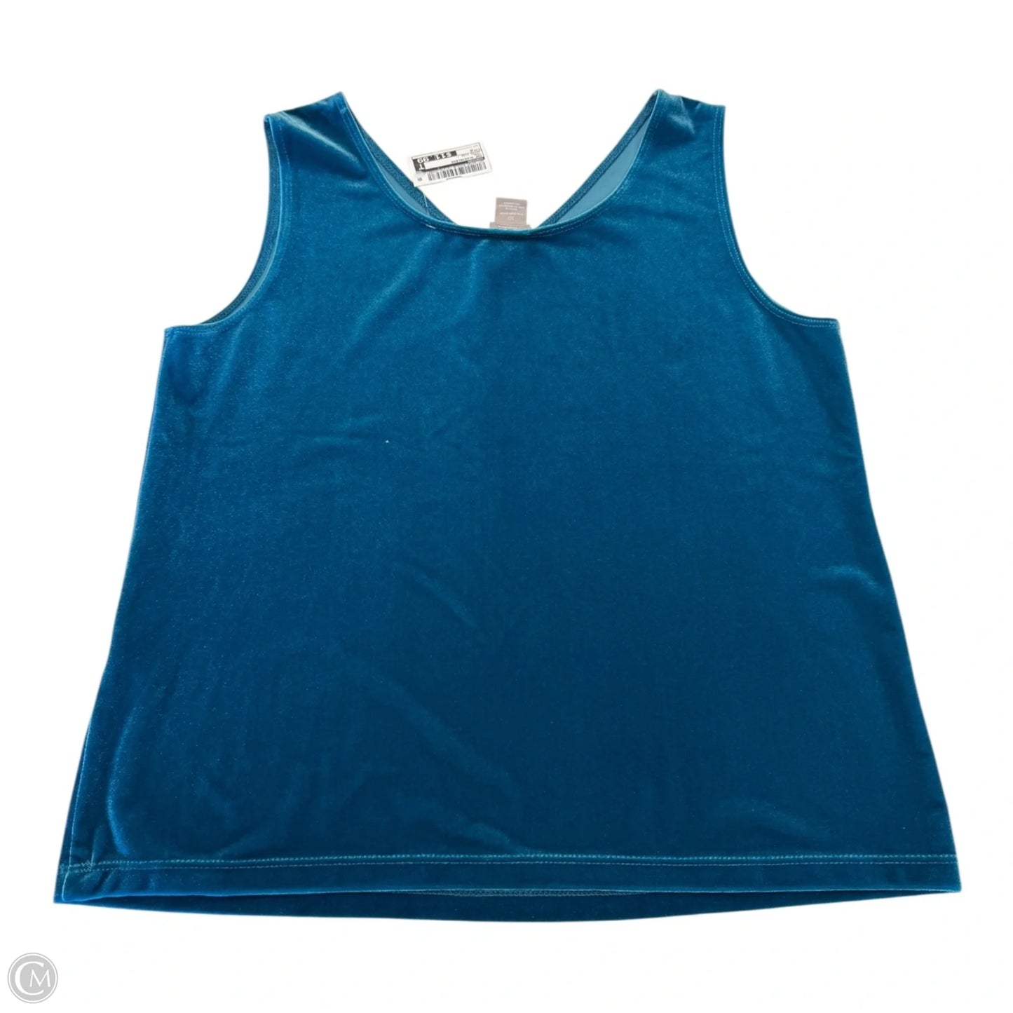 Top Sleeveless By Chicos In Teal, Size: M