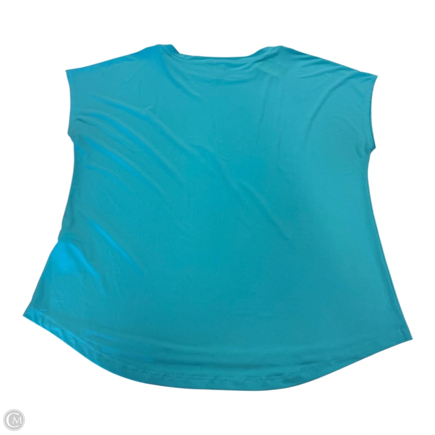 Top Short Sleeve By Chicos In Teal, Size: Xl