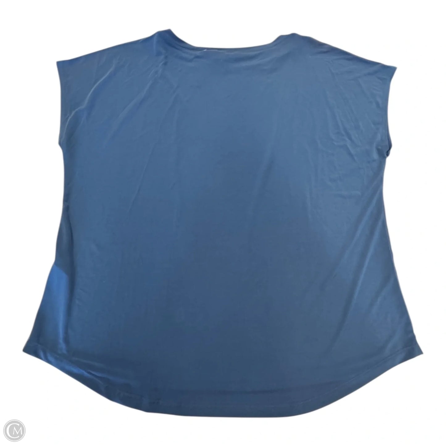 Top Short Sleeve By Chicos In Blue, Size: 2x