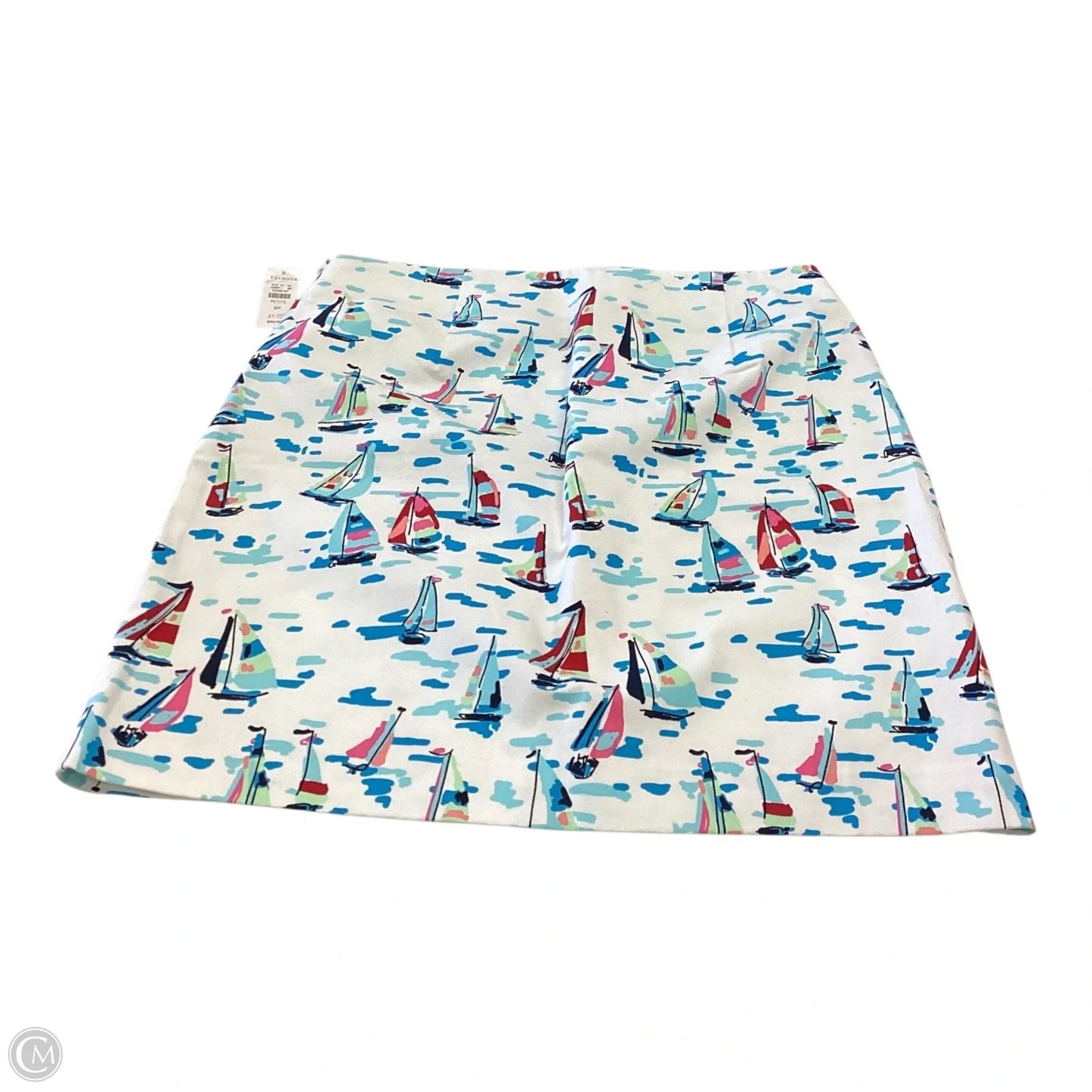 Skirt Mini & Short By Talbots In Blue & White, Size: 6
