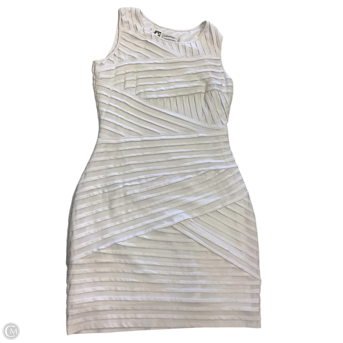 Dress Casual Short By Calvin Klein In White, Size: 8