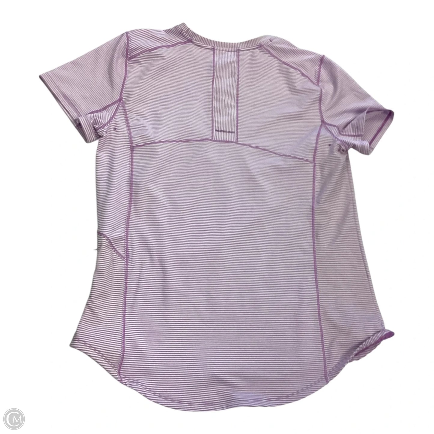 Top Short Sleeve By Duluth Trading In Striped Pattern, Size: L