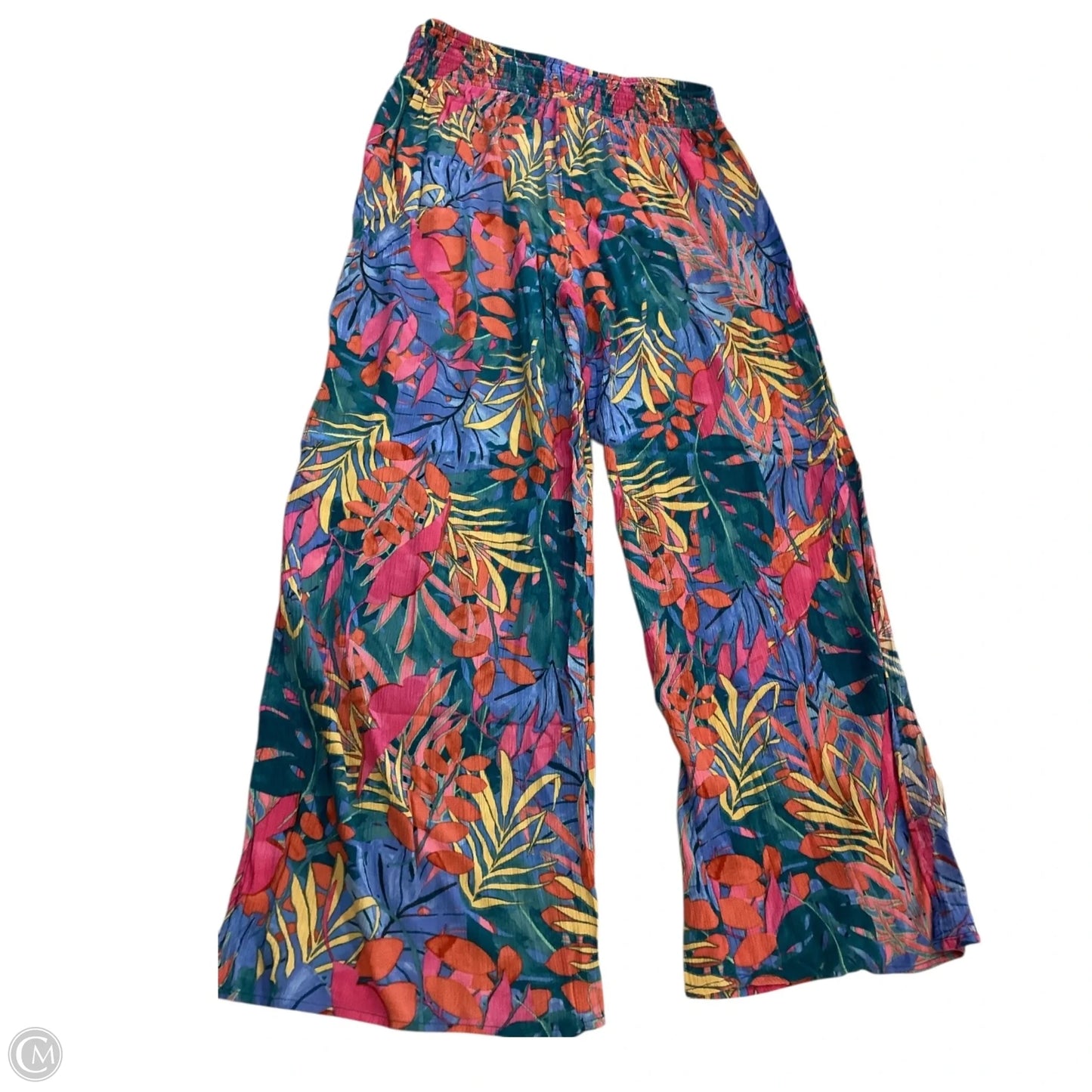 Pants Lounge By Kona Sol In Tropical Print, Size: M