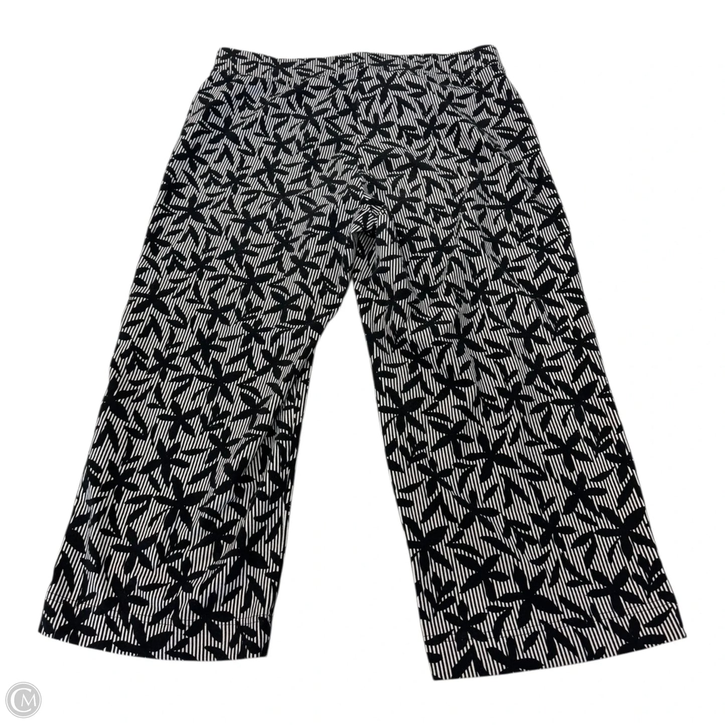 Capris By Lands End In Black & White, Size: M