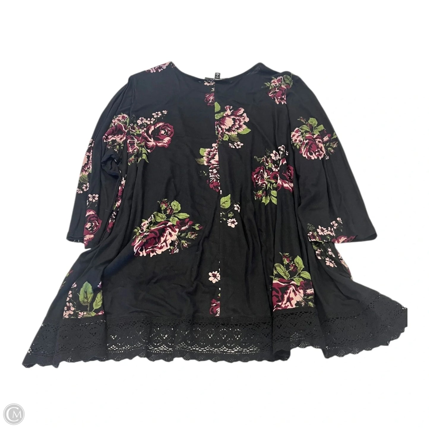 Top Long Sleeve By Chelsea Studio In Floral Print, Size: 3x