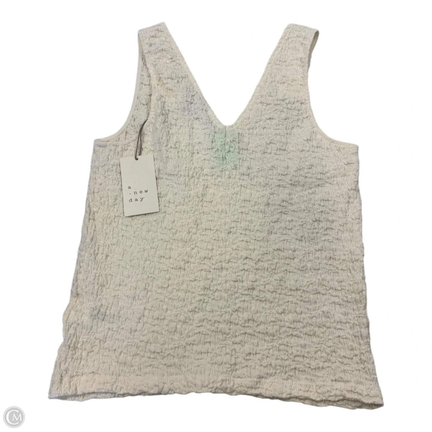 Top Sleeveless By A New Day In Cream, Size: M