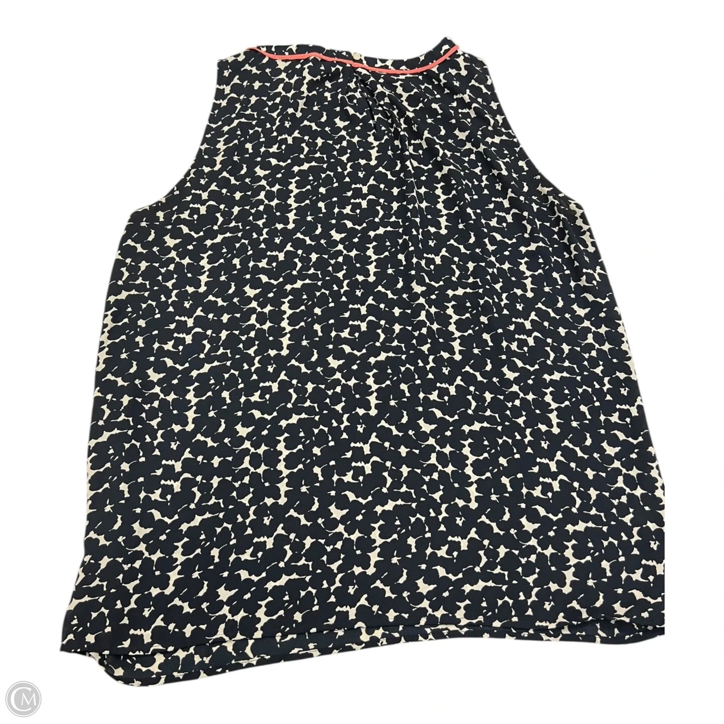 Top Sleeveless By Loft In Black & White, Size: M