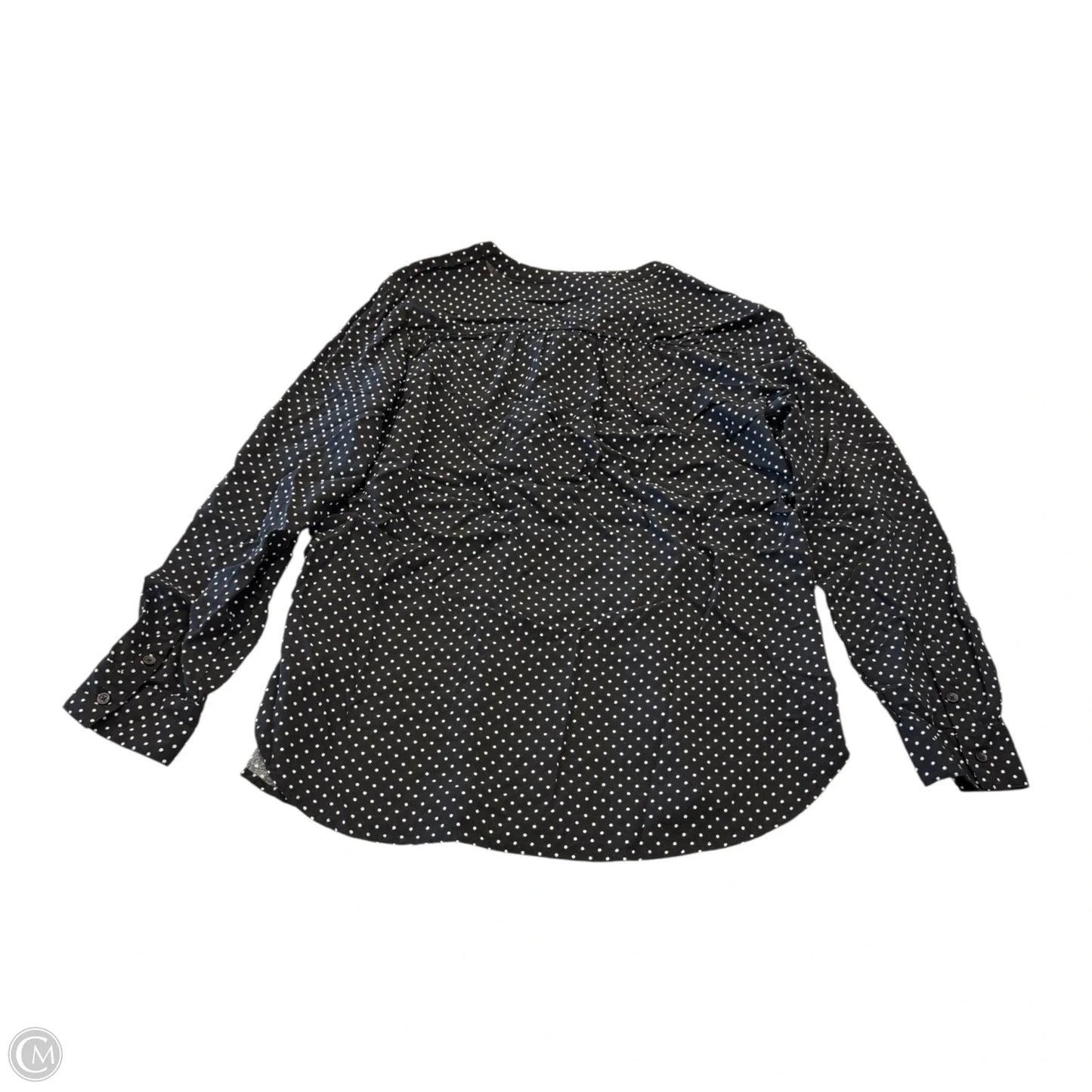 Top Long Sleeve By Old Navy In Polkadot Pattern, Size: L