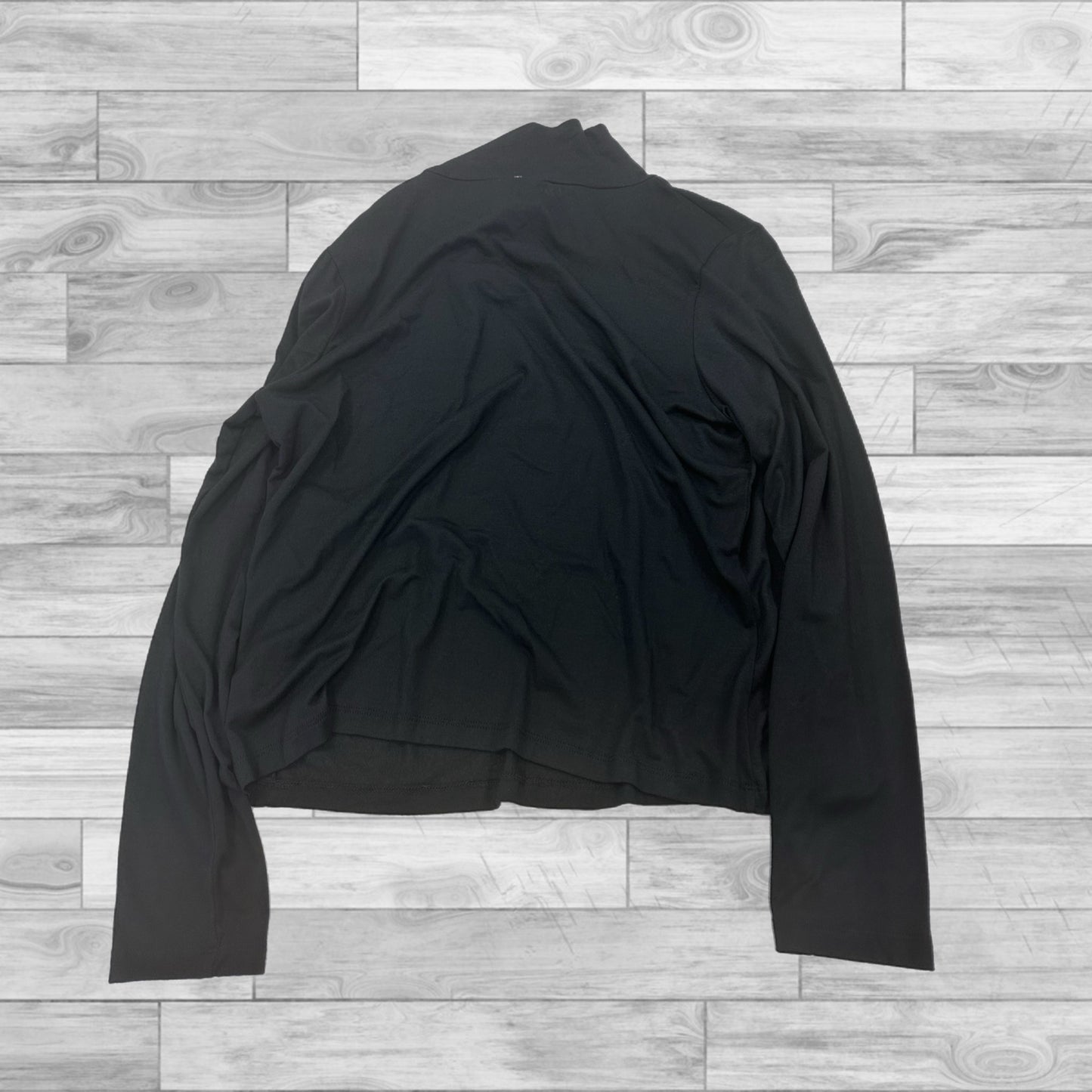 Top Long Sleeve By Nue Options In Black, Size: Petite Xl