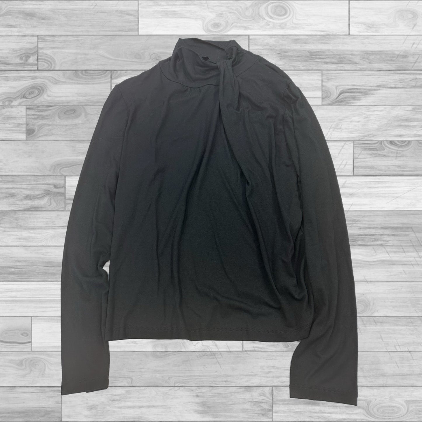 Top Long Sleeve By Nue Options In Black, Size: Petite Xl