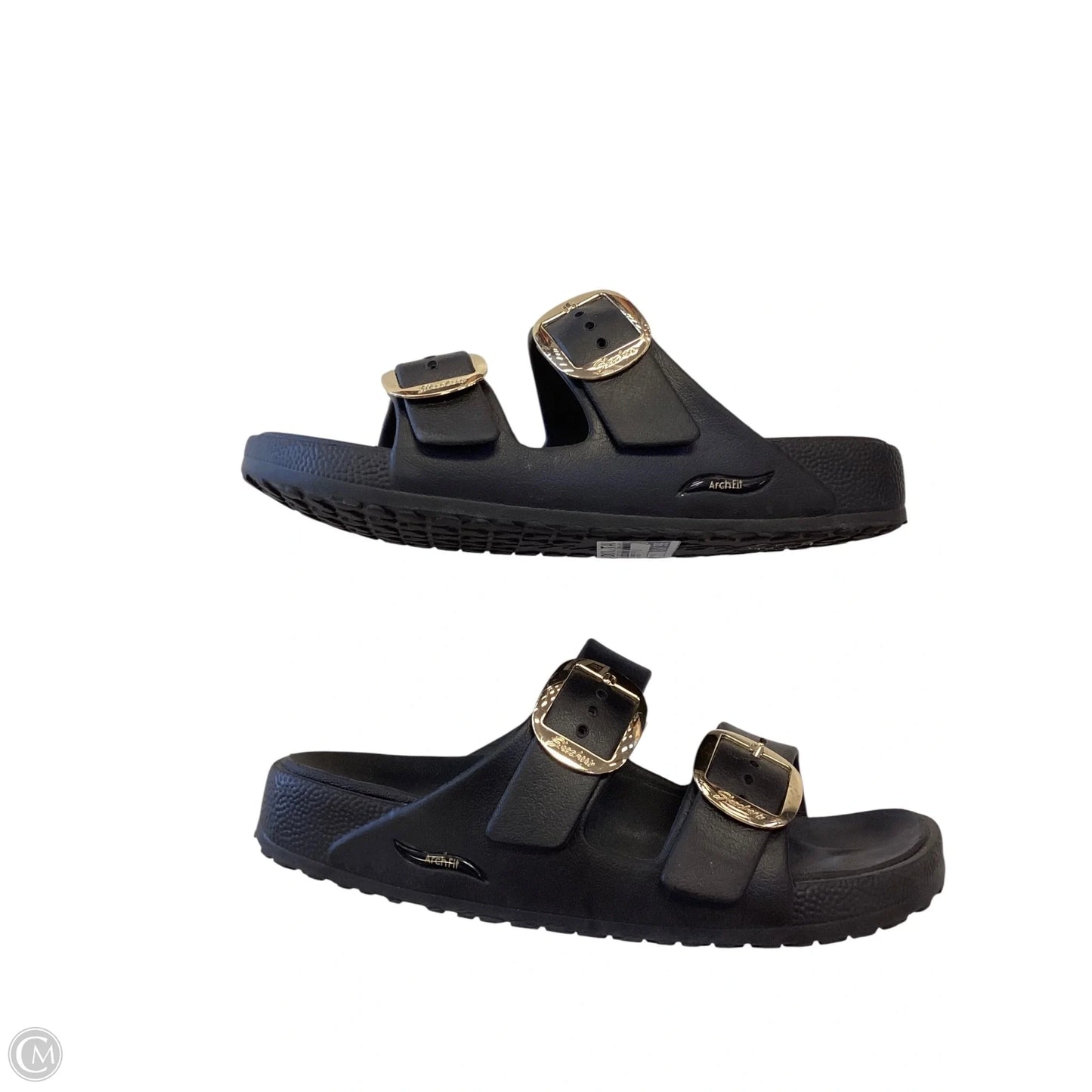 Sandals Flats By Skechers In Black, Size: 8