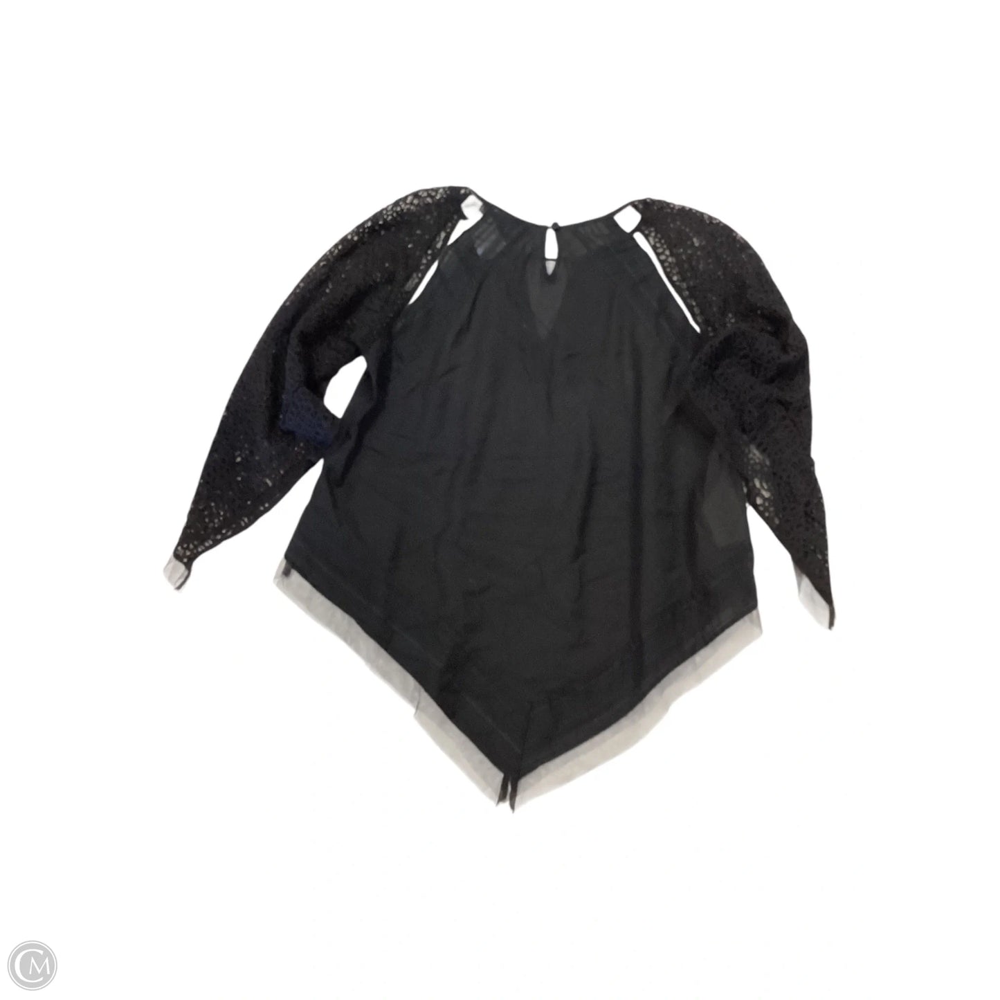 Top 3/4 Sleeve By Bcbg In Black, Size: S