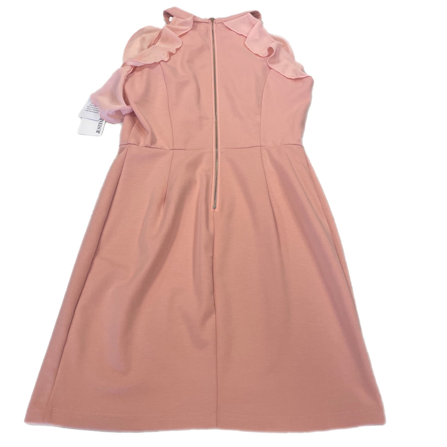 Dress Casual Midi By Justfab In Pink, Size: M