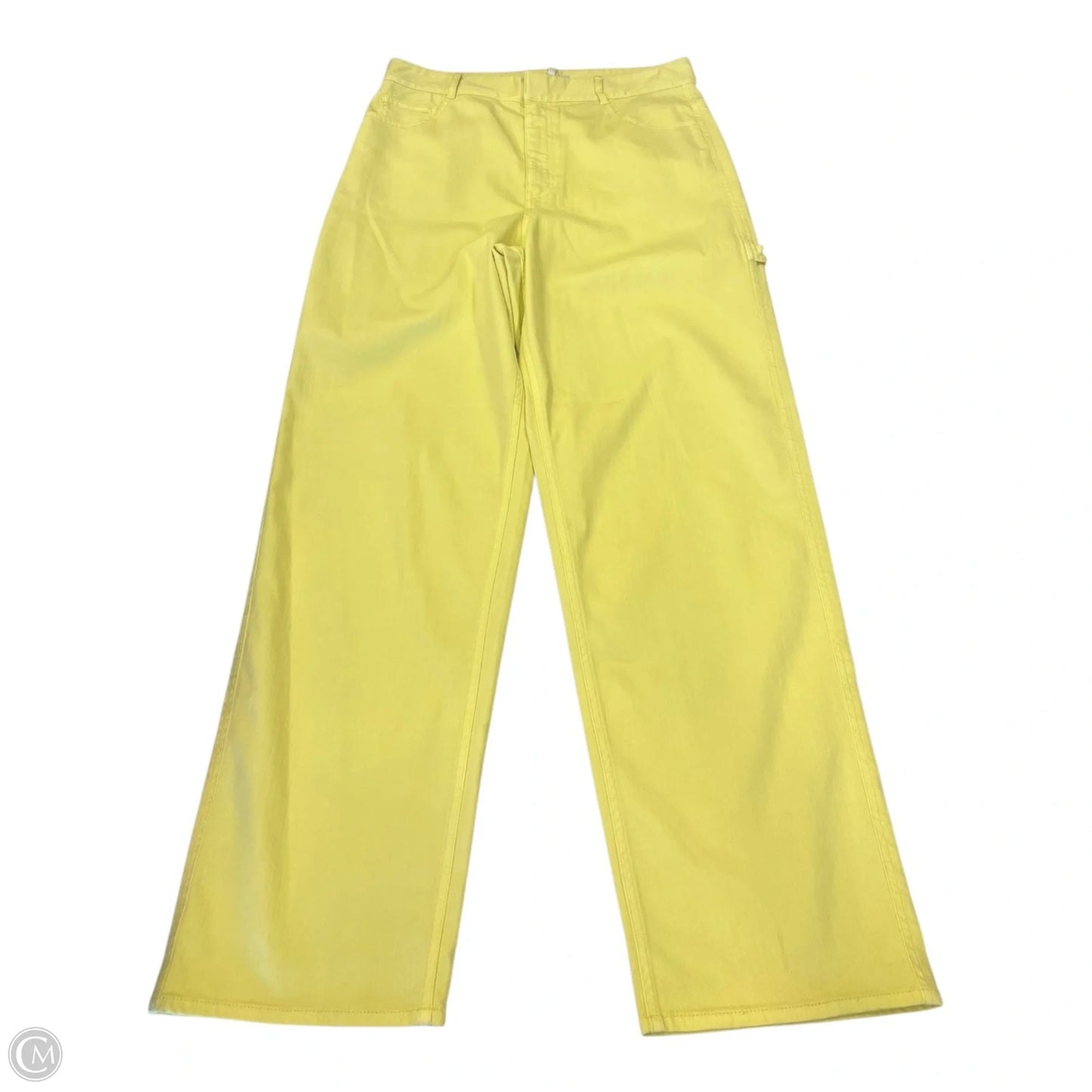 Pants Cropped By Tibi In Yellow, Size: 10