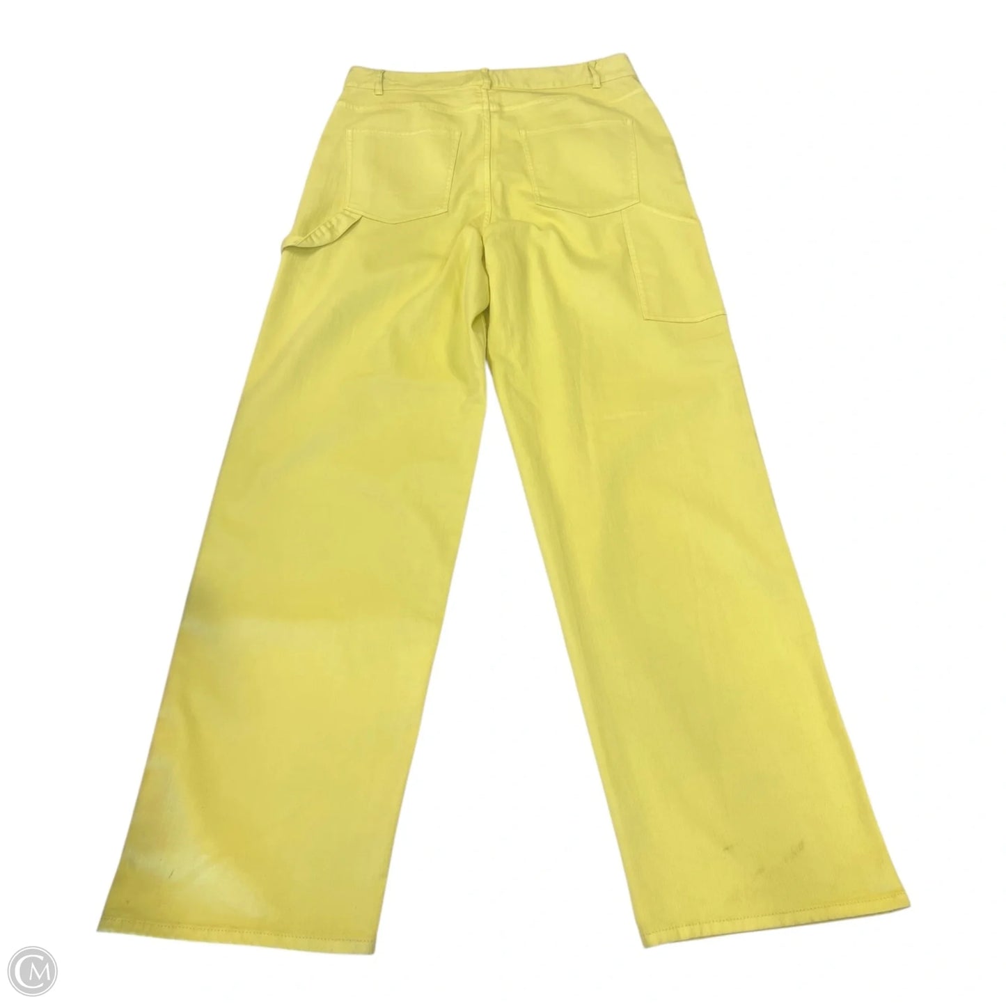 Pants Cropped By Tibi In Yellow, Size: 10