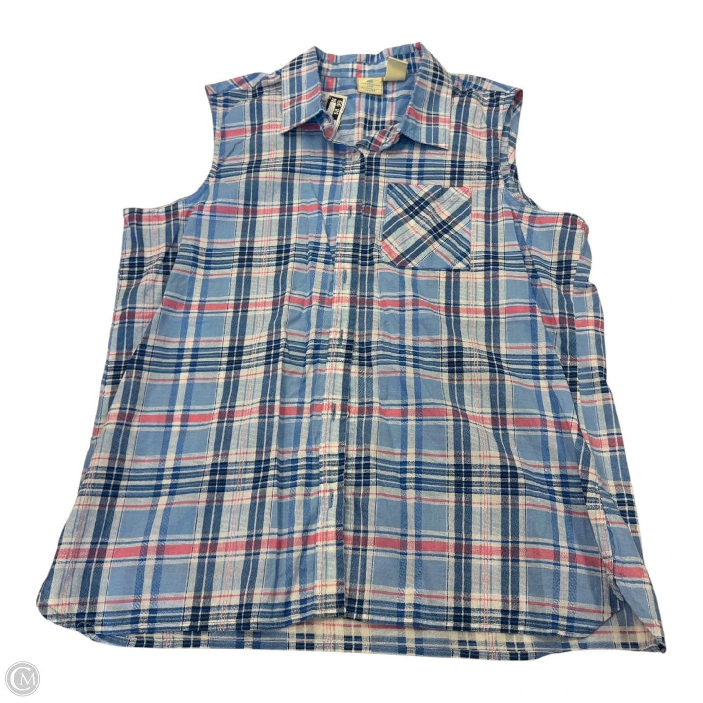 Top Sleeveless By Caribbean Joe In Blue, Size: Xlp