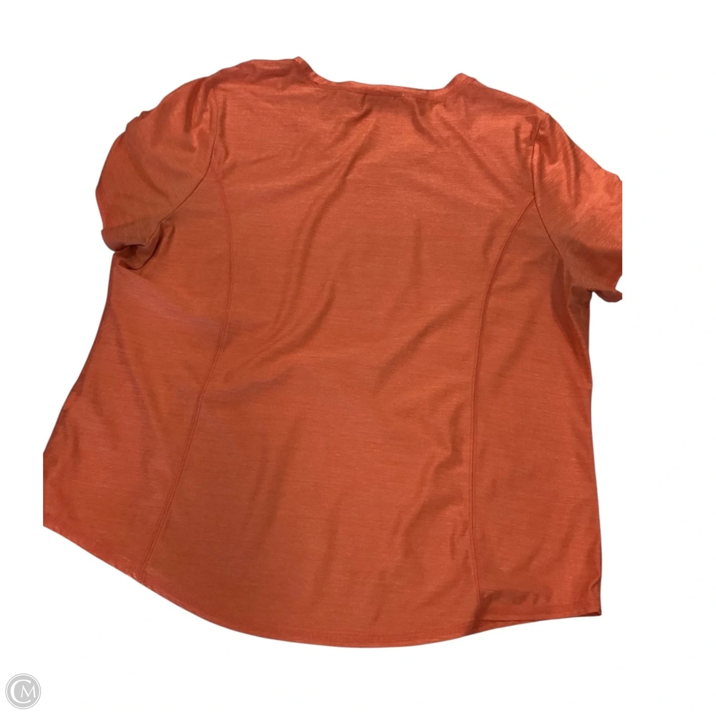 Top Short Sleeve By Chicos In Orange, Size: Xl