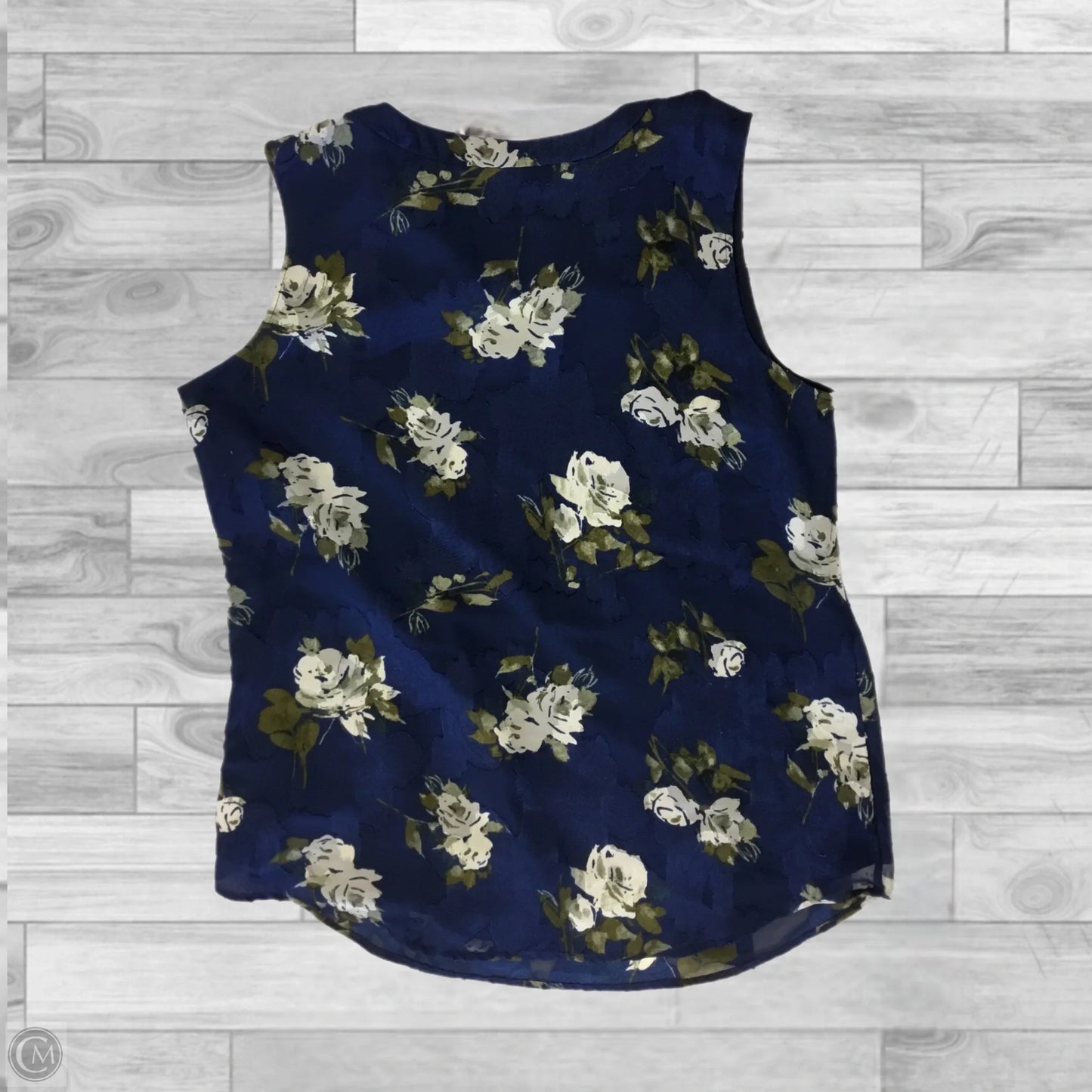 Top Sleeveless By Talbots In Floral Print, Size: Mp