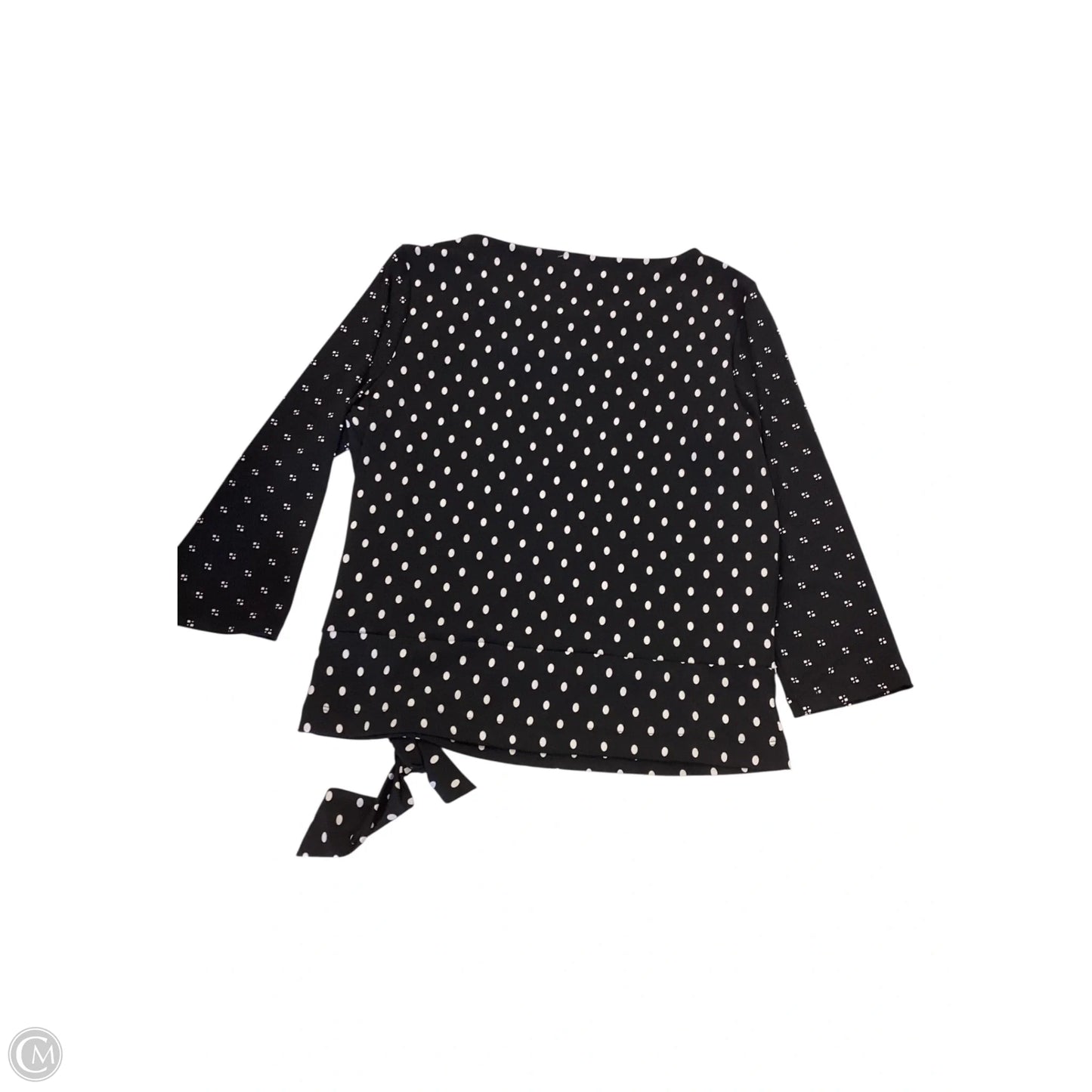 Top 3/4 Sleeve By Chicos In Polkadot Pattern, Size: M