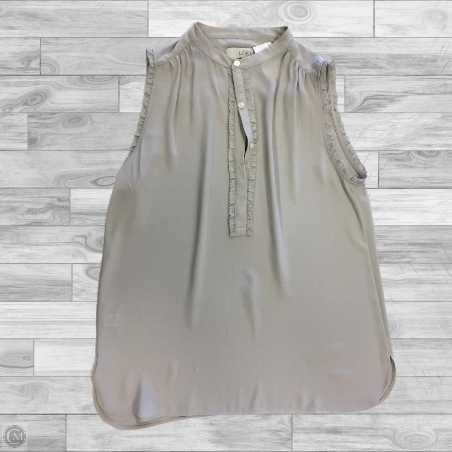 Top Sleeveless By Loft In Tan, Size: Xs