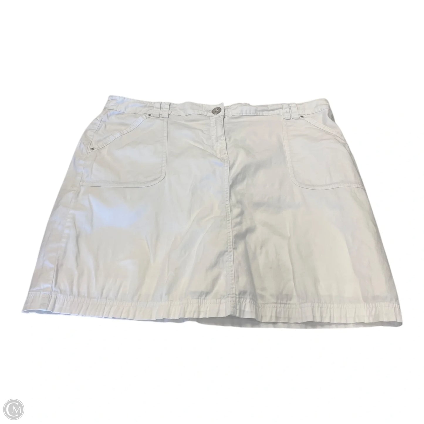 Skort By Karen Scott In White, Size: Xl