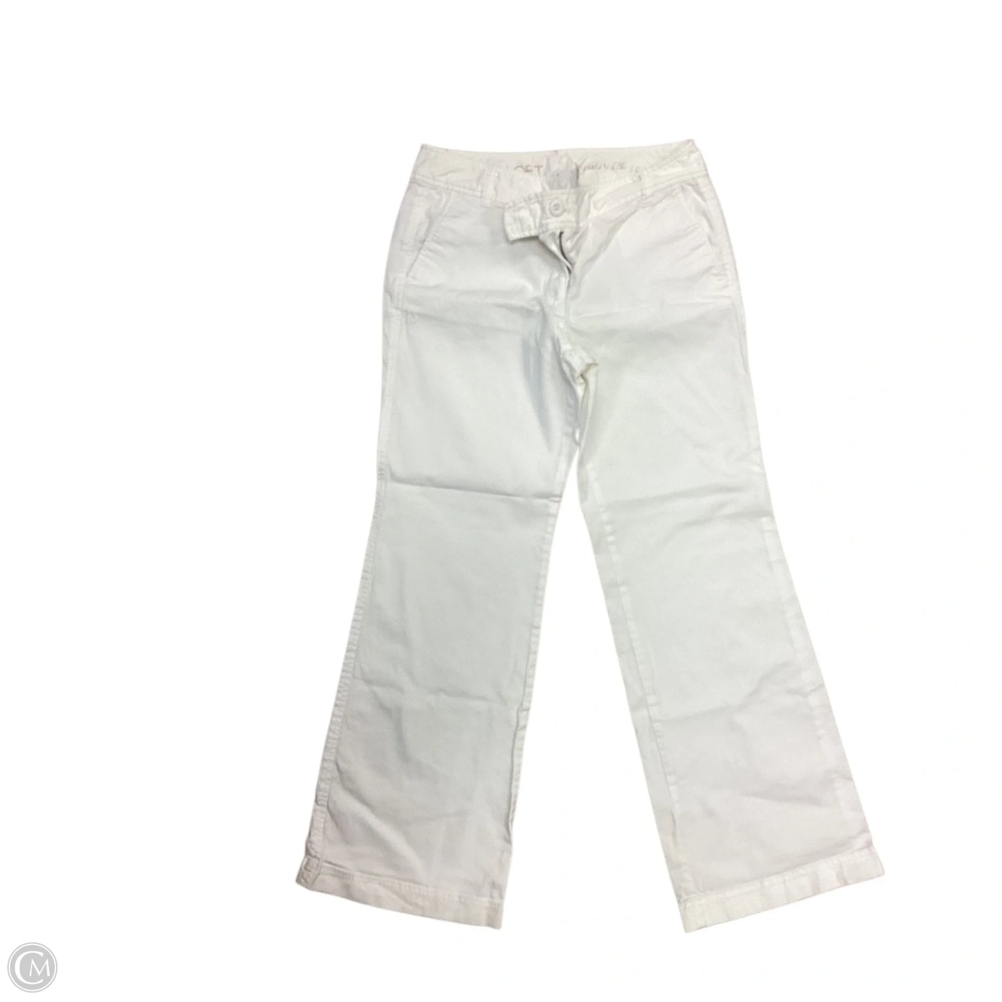 Pants Cropped By Loft In White, Size: 6p