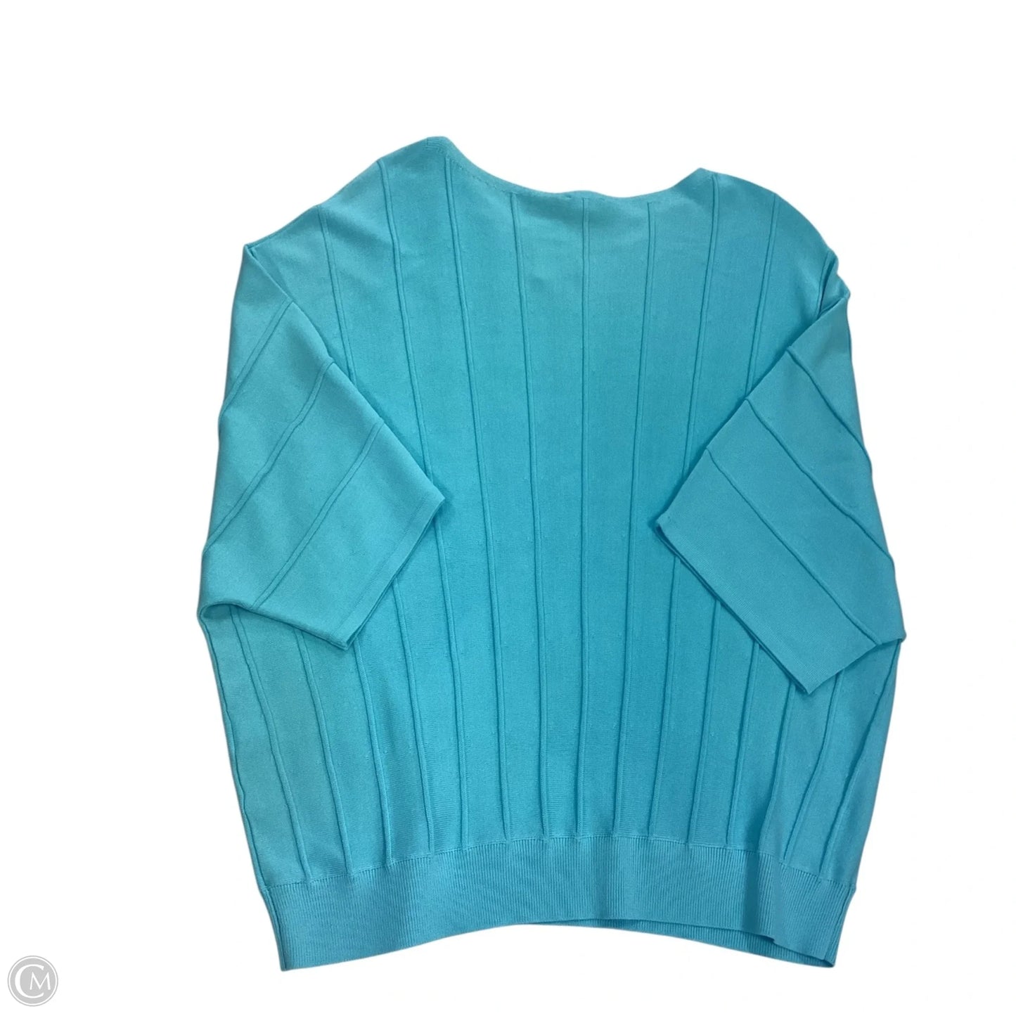 Top Short Sleeve By Chicos In Blue, Size: L