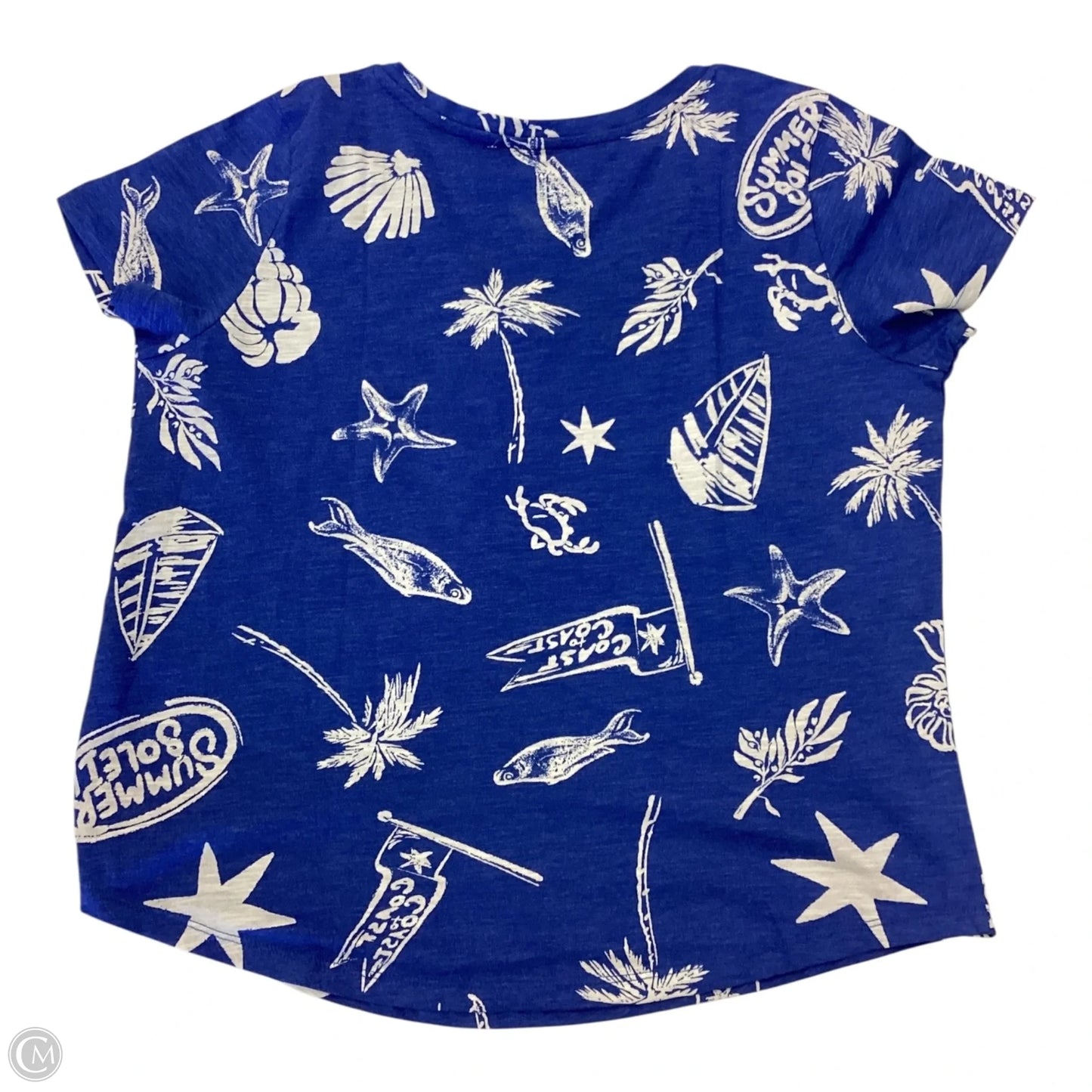 Top Short Sleeve By Sonoma In Blue, Size: Lp