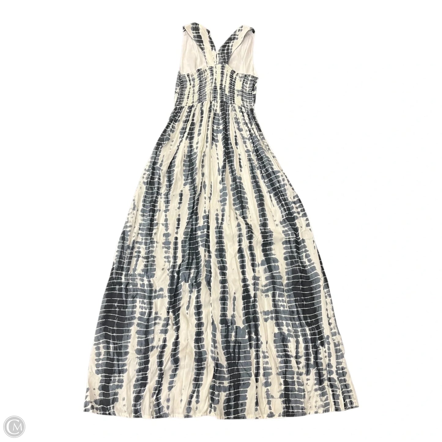Dress Casual Maxi By Japna In Grey & White, Size: S