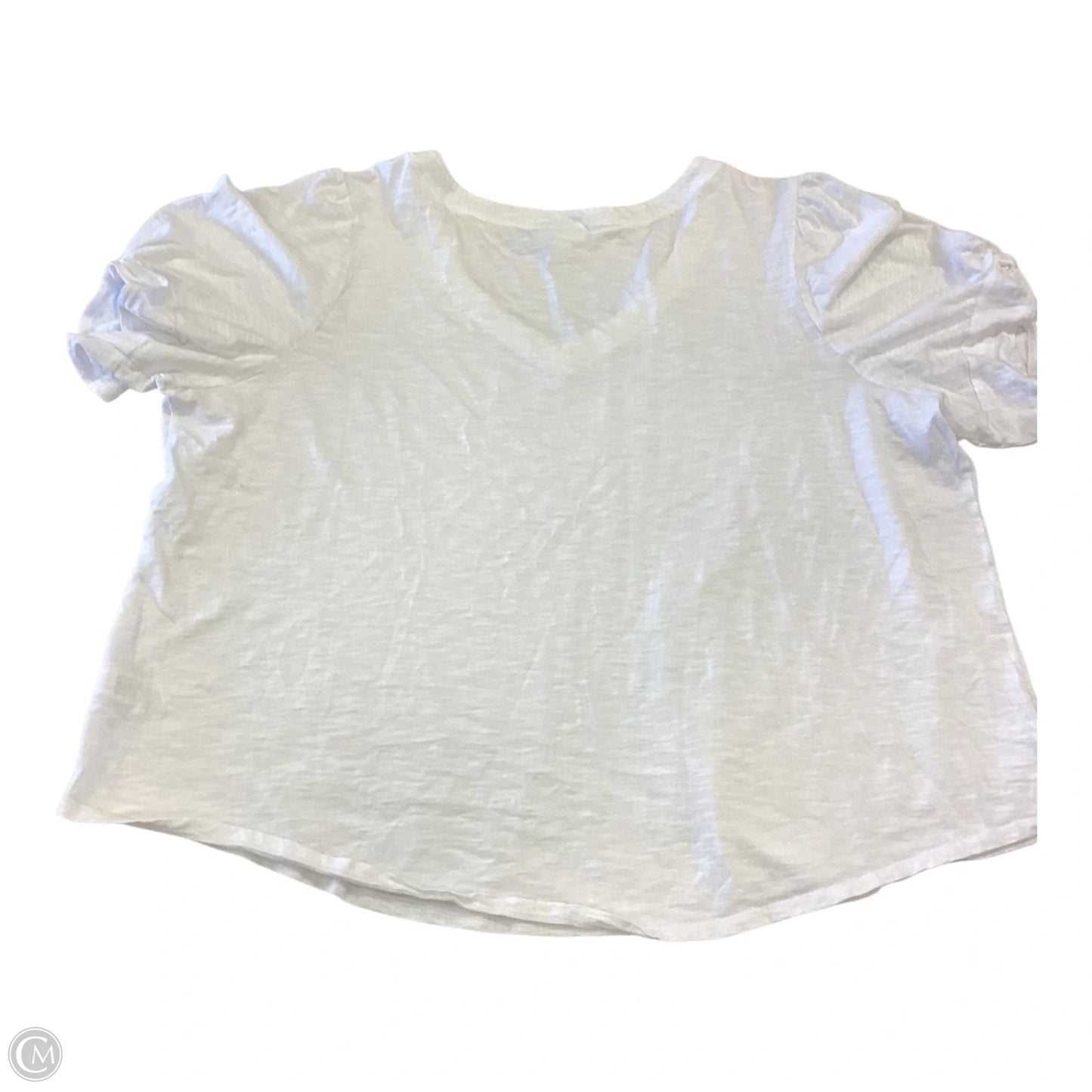 Top Short Sleeve By J. Jill In White, Size: 3x