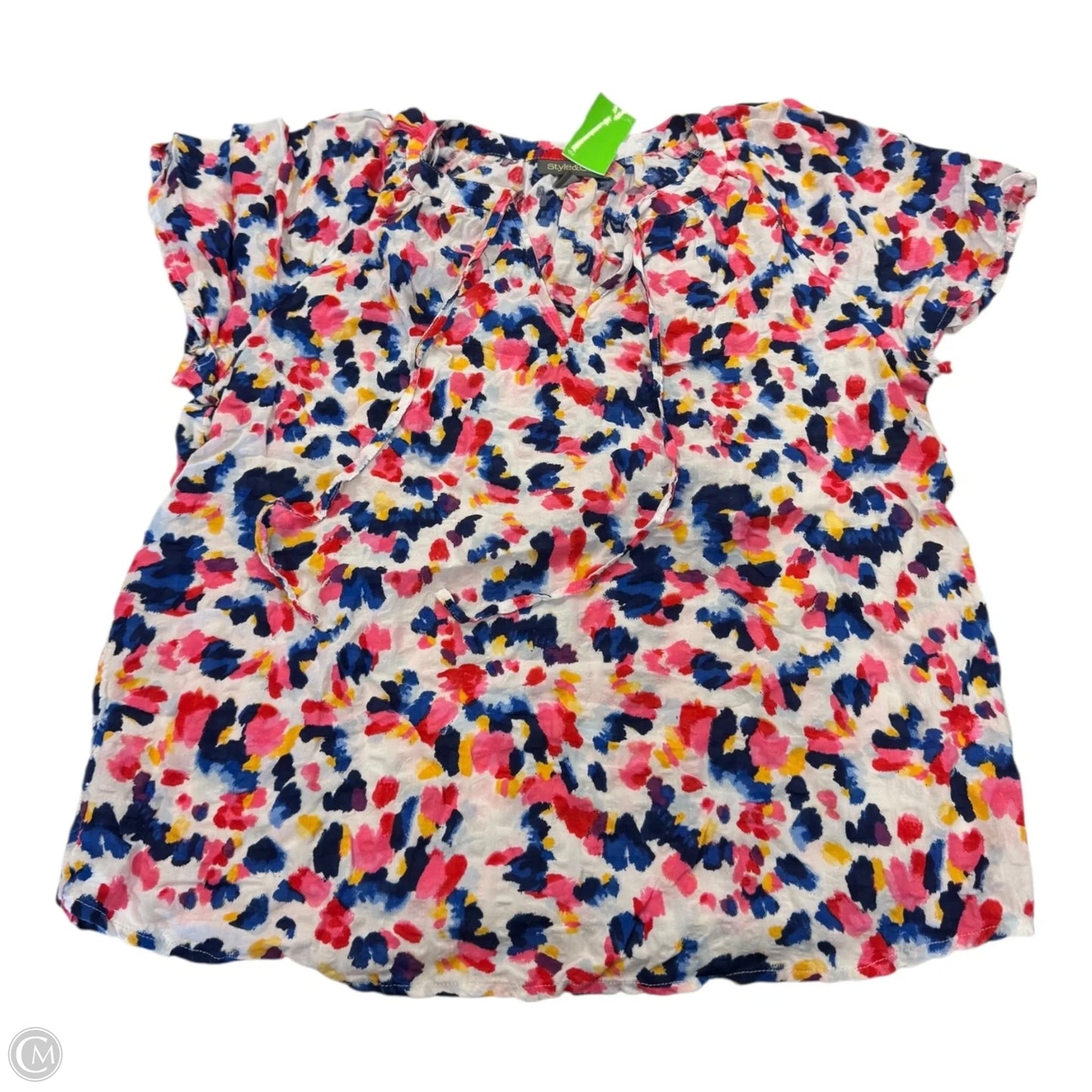 Top Short Sleeve By Style And Company In Multi-colored, Size: M