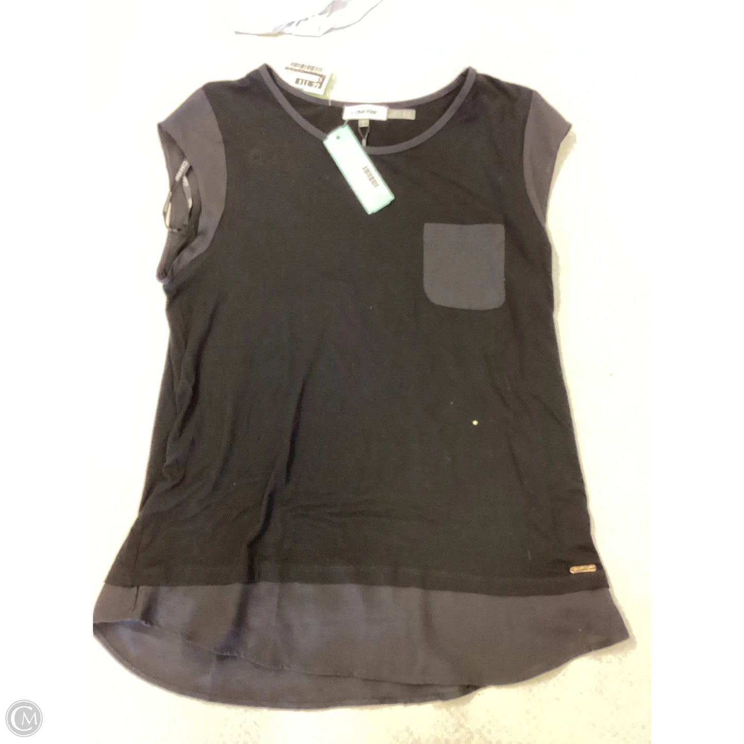Top Sleeveless By Calvin Klein In Black, Size: M