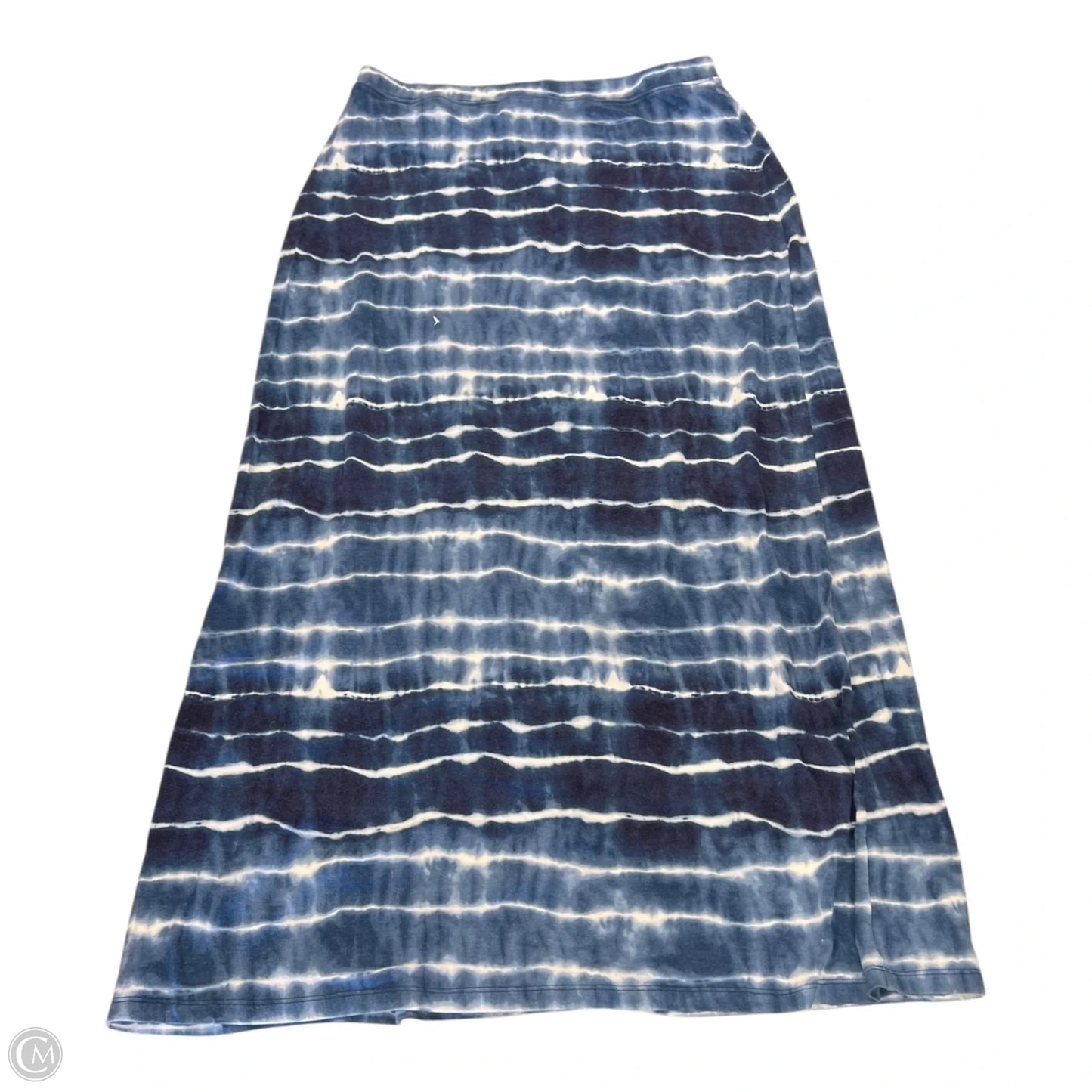 Skirt Maxi By Jones New York In Blue & White, Size: L