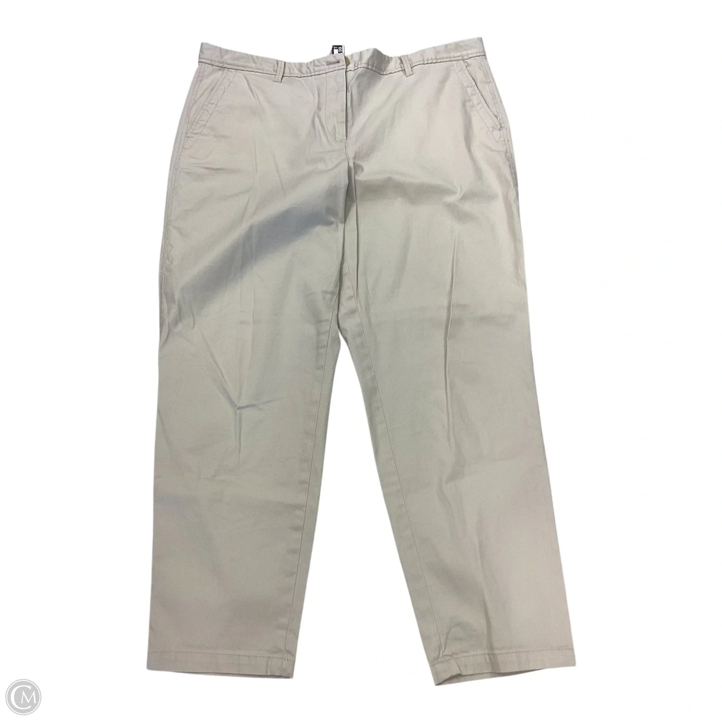 Pants Cropped By Talbots In Cream, Size: 16