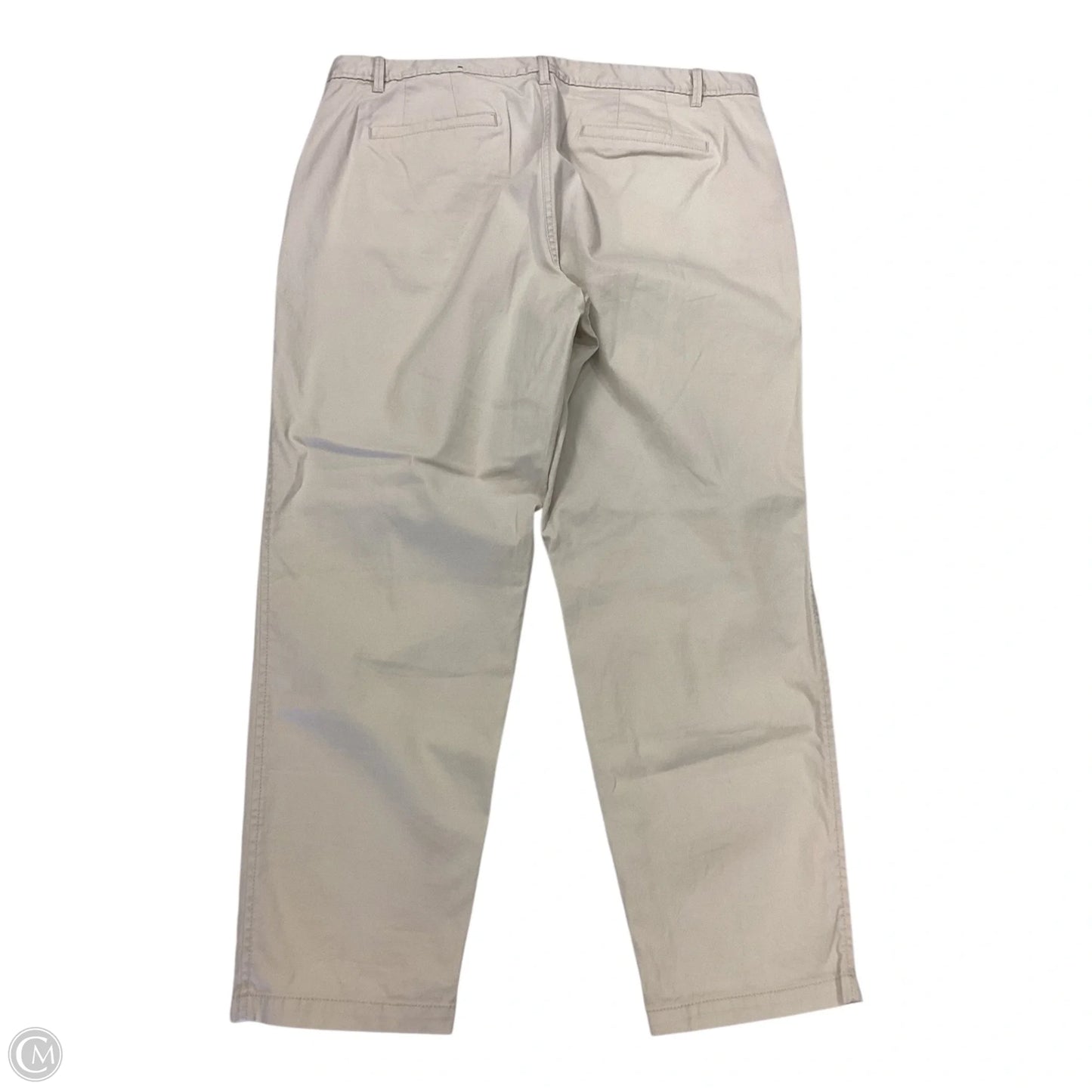 Pants Cropped By Talbots In Cream, Size: 16