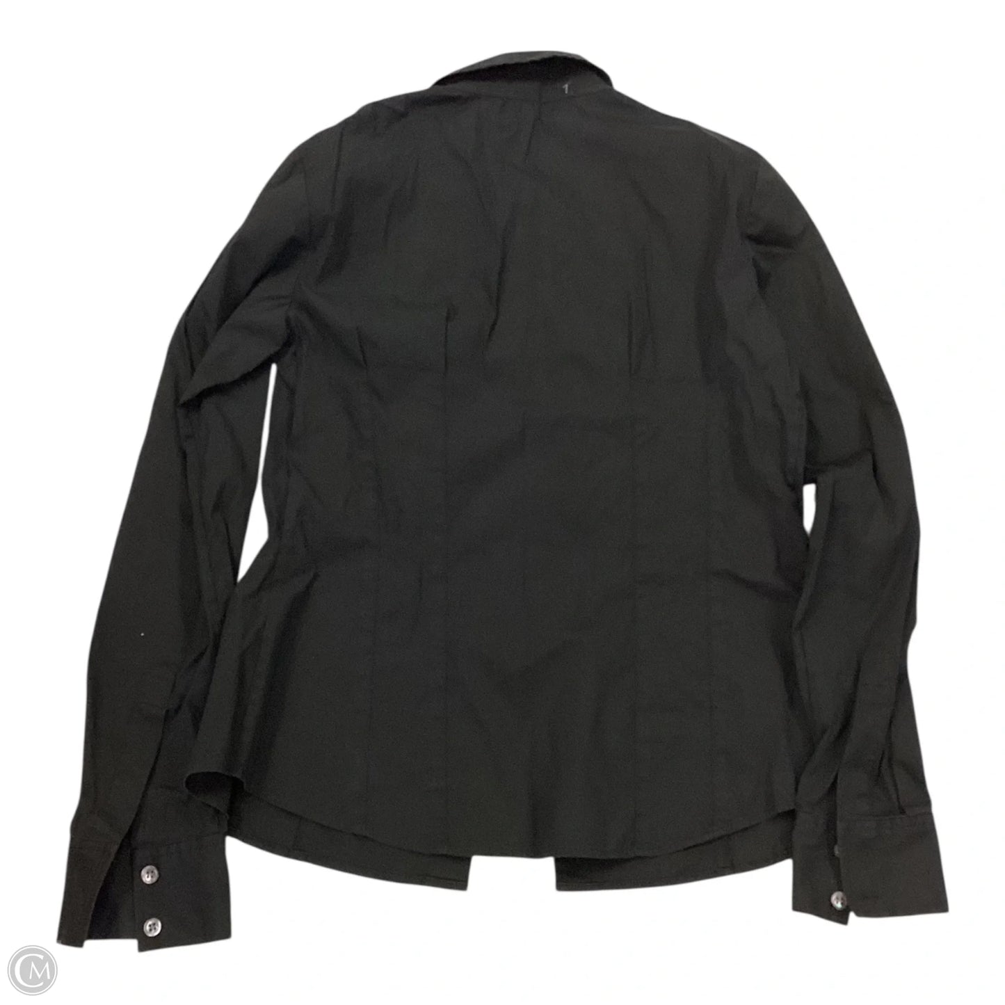 Top Long Sleeve By Theory In Black, Size: M