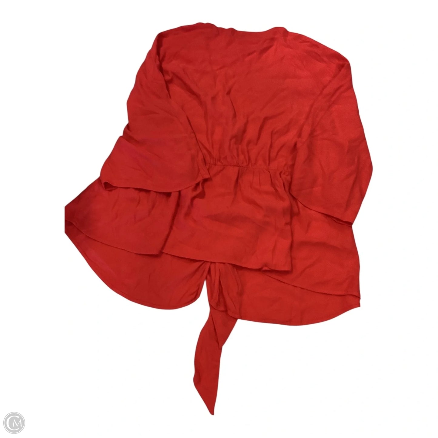 Top Short Sleeve By Ellos In Red, Size: 24