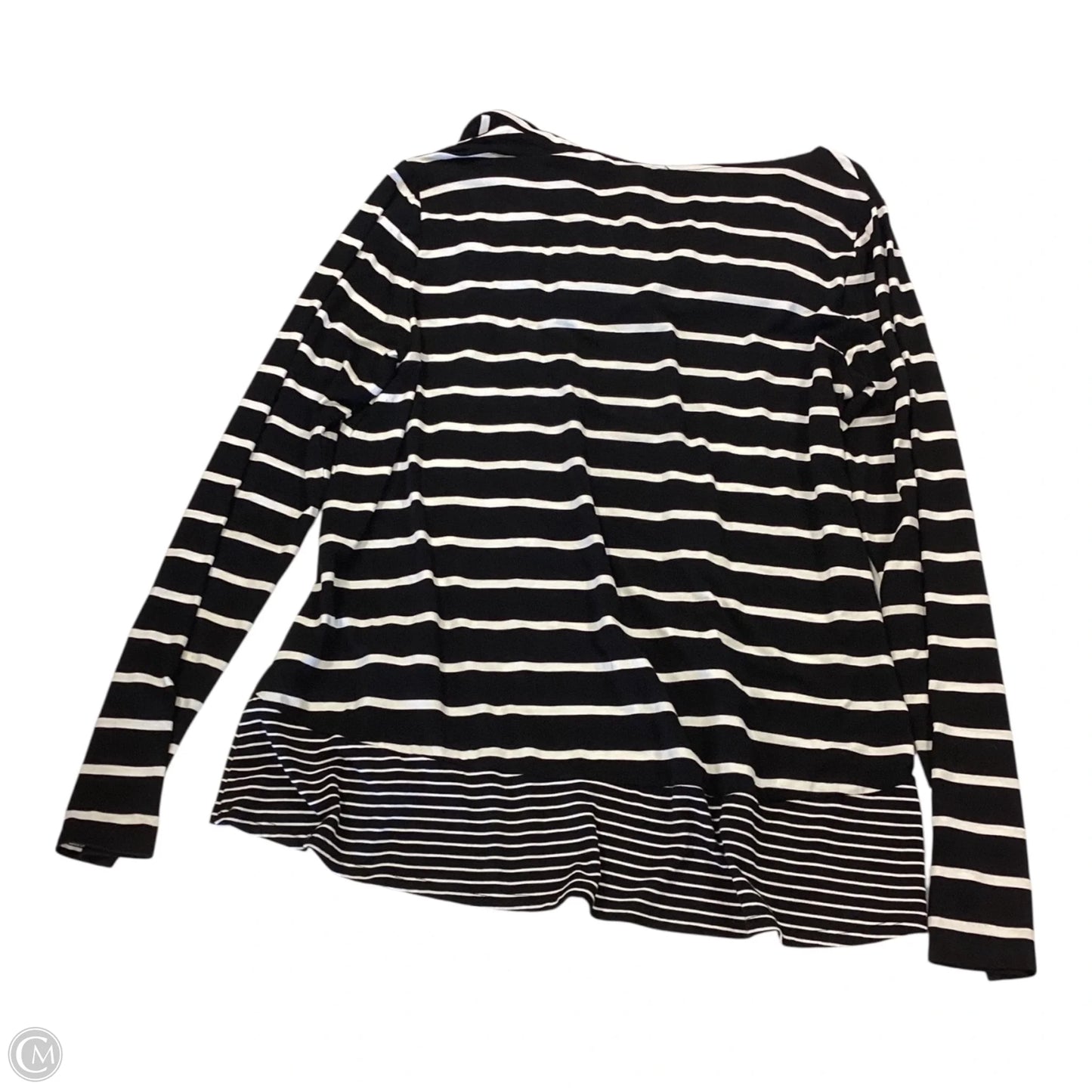 Top Long Sleeve By White House Black Market In Striped Pattern, Size: L