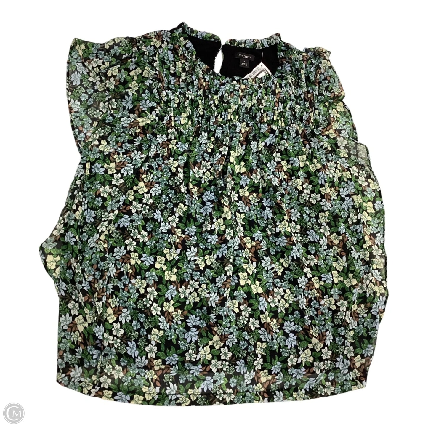 Top Sleeveless By Ann Taylor In Floral Print, Size: M