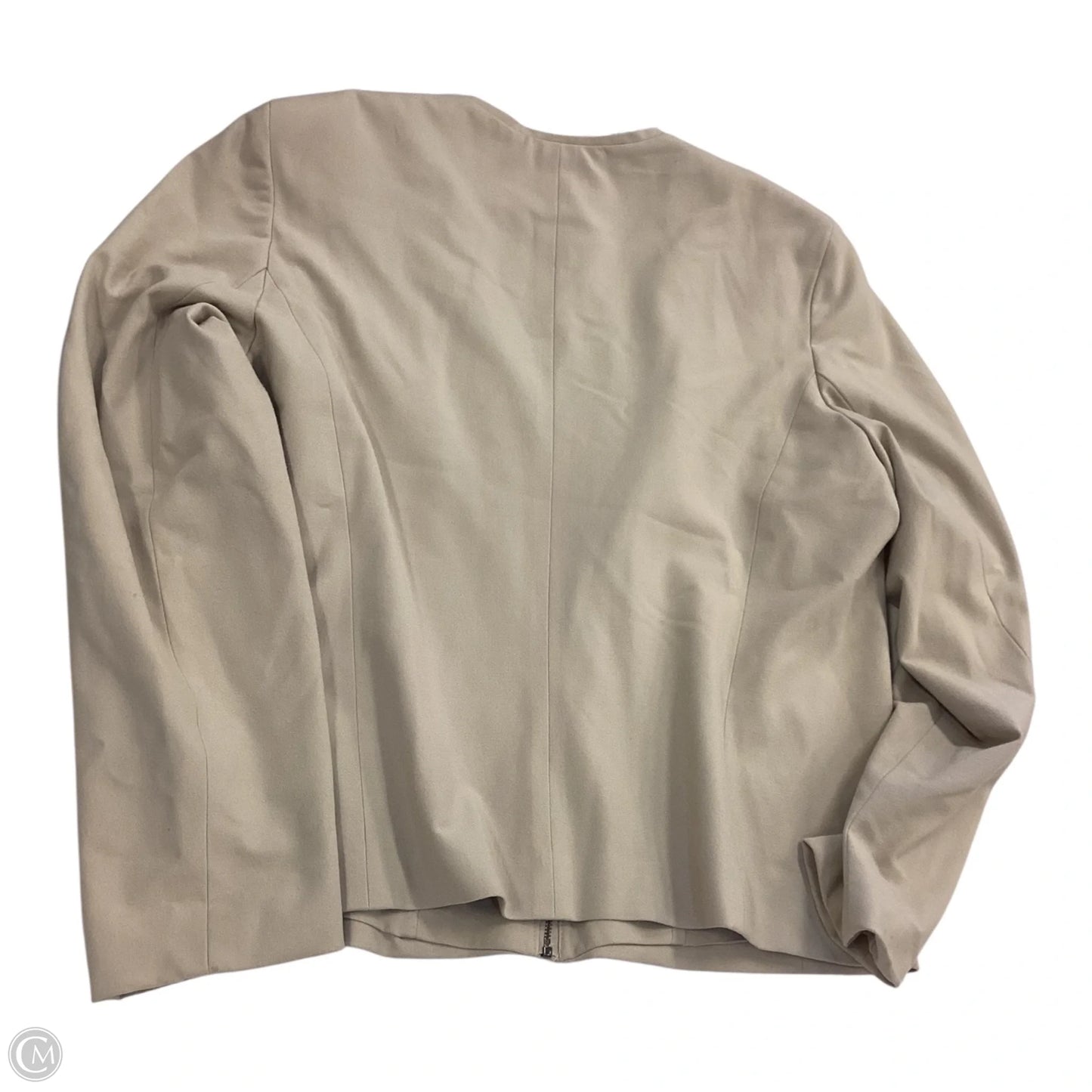 Blazer By Liz Claiborne In Tan, Size: 14