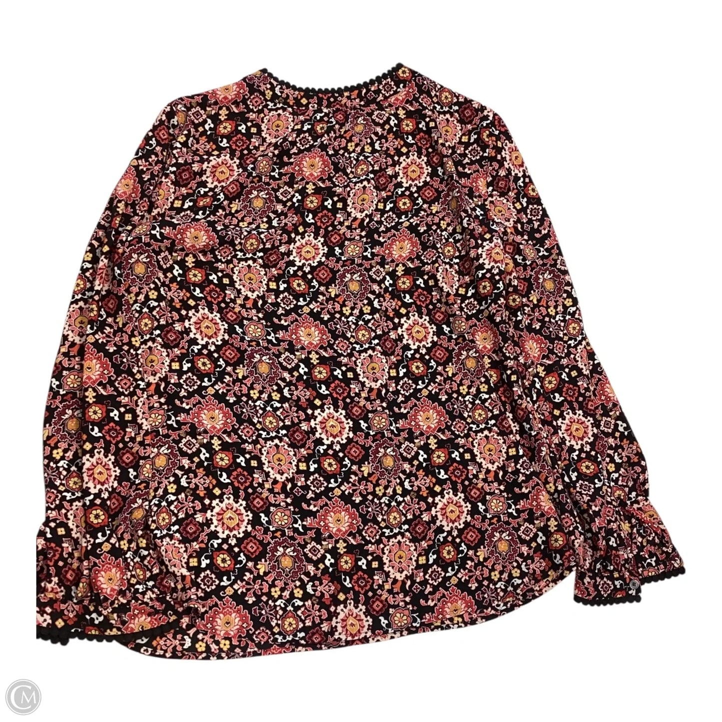 Top Long Sleeve By Loft In Floral Print, Size: Sp
