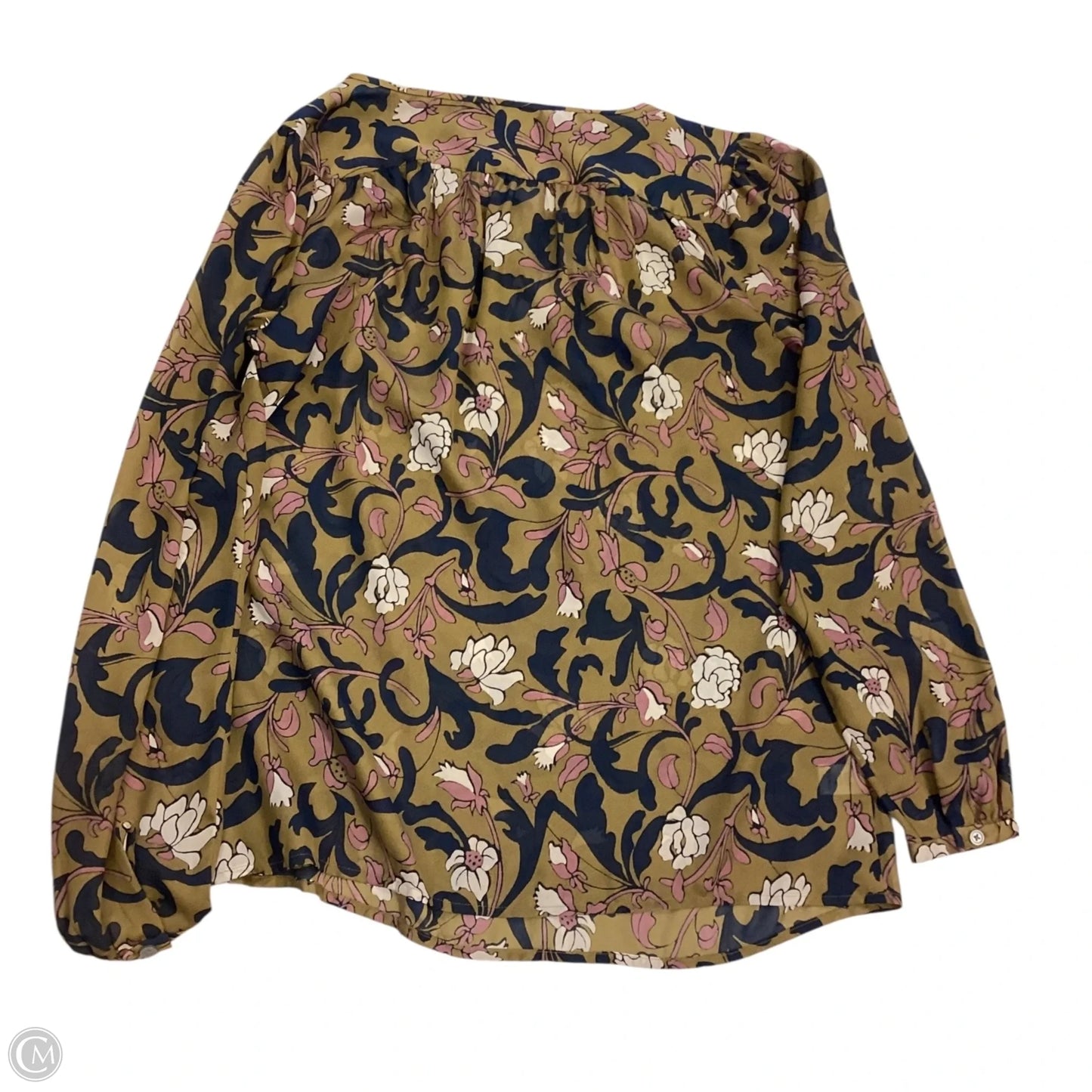 Top 3/4 Sleeve By Loft In Floral Print, Size: Sp