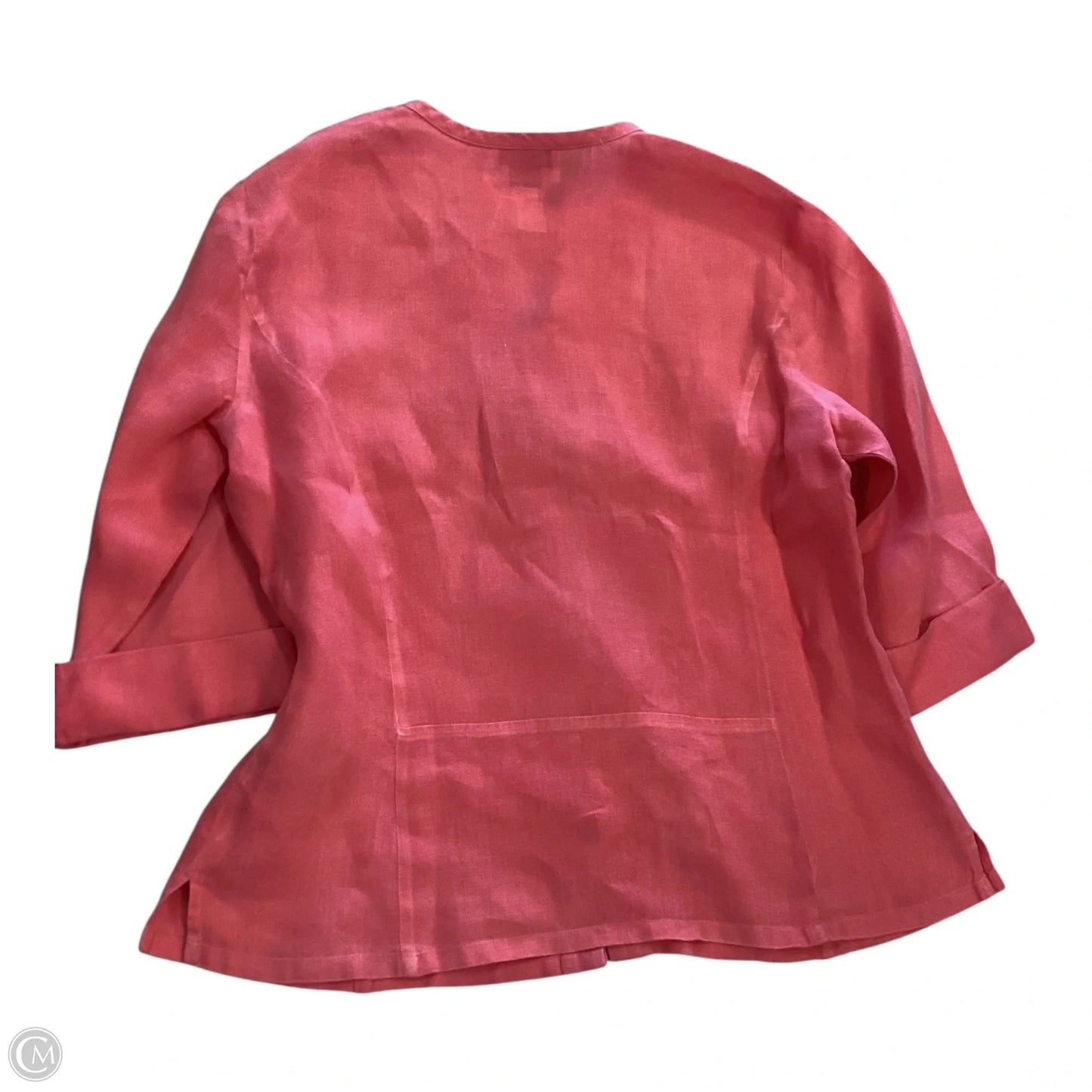 Top 3/4 Sleeve By Talbots In Coral, Size: 12
