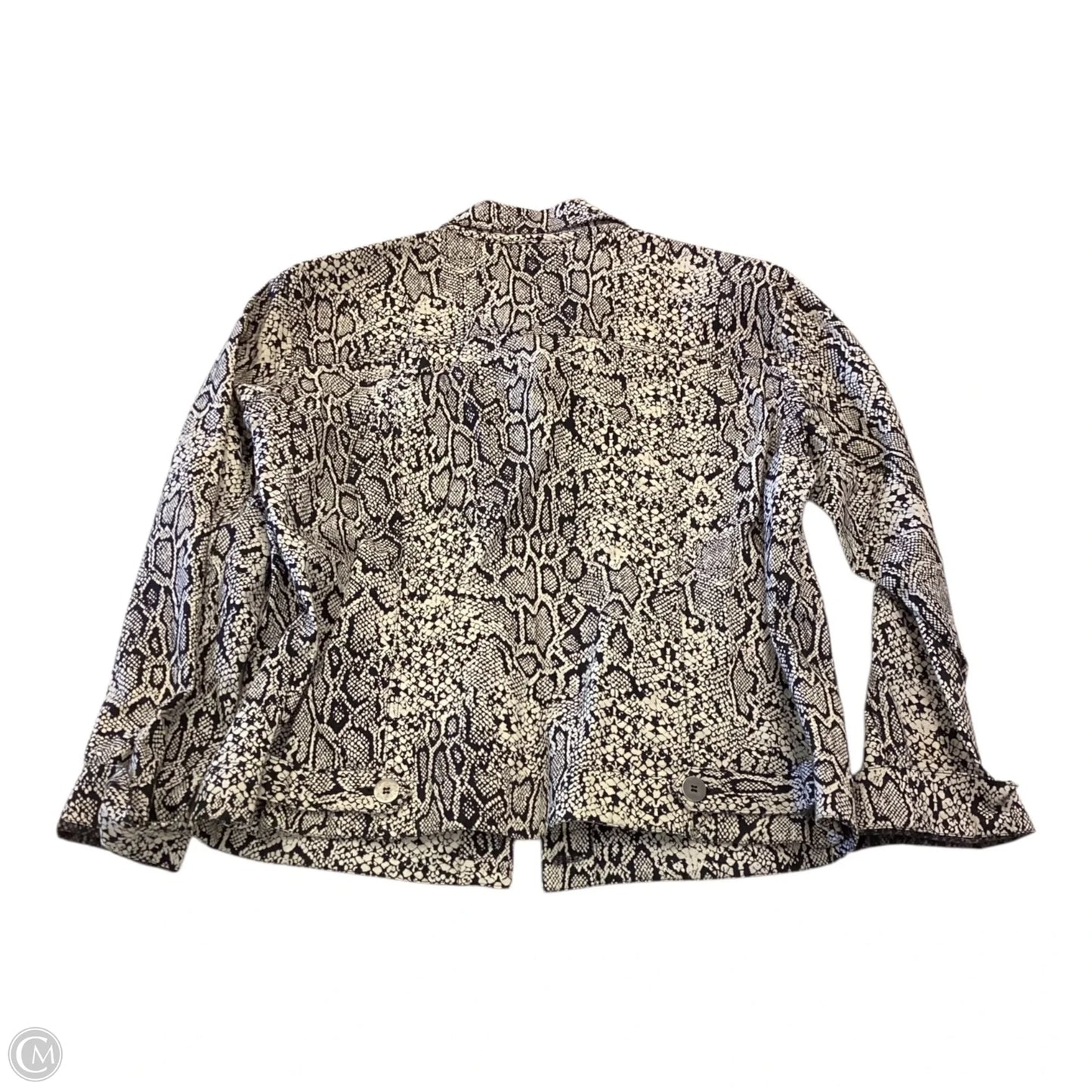 Blazer By Chicos In Animal Print, Size: M