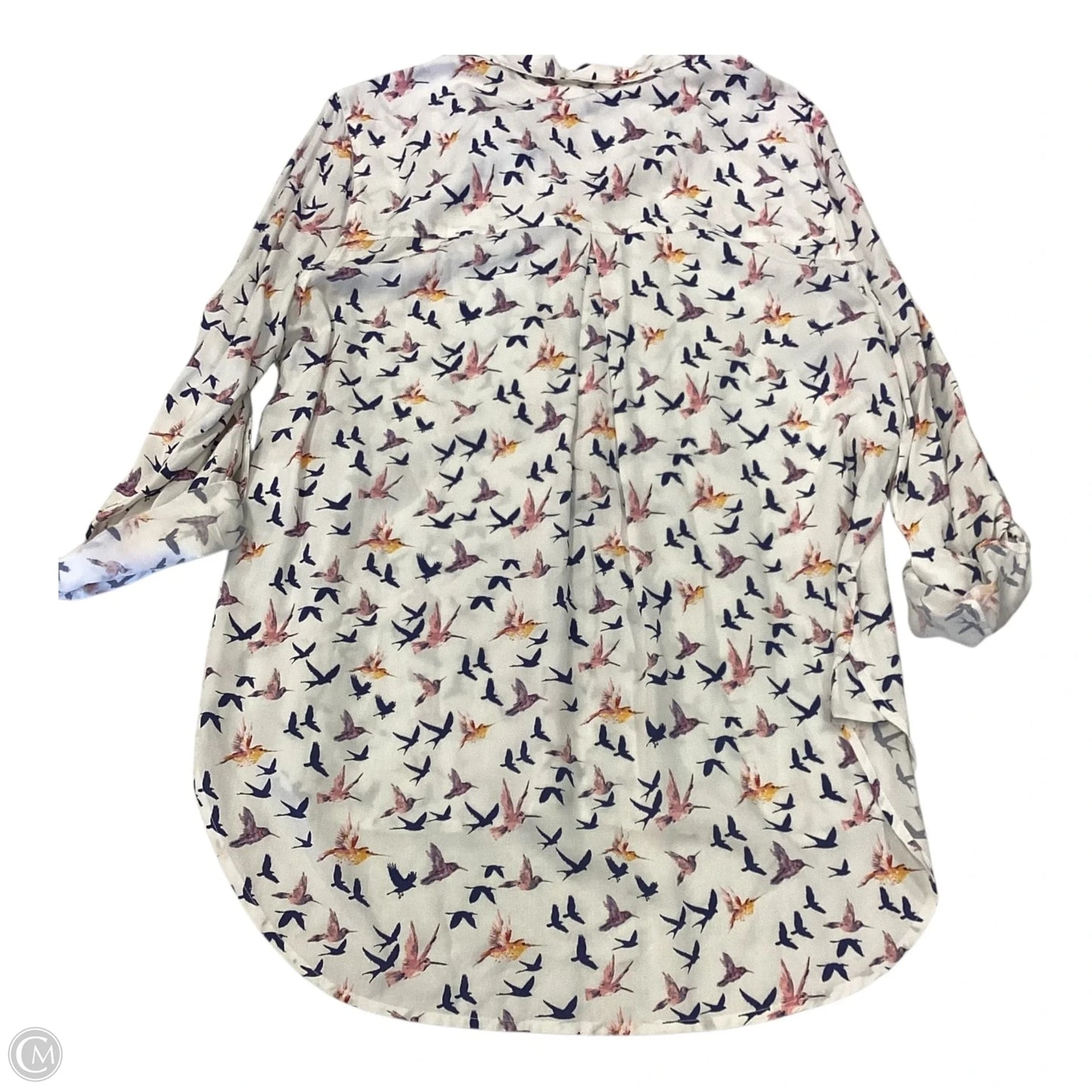 Top Long Sleeve By Jane And Delancey In Animal Print, Size: L